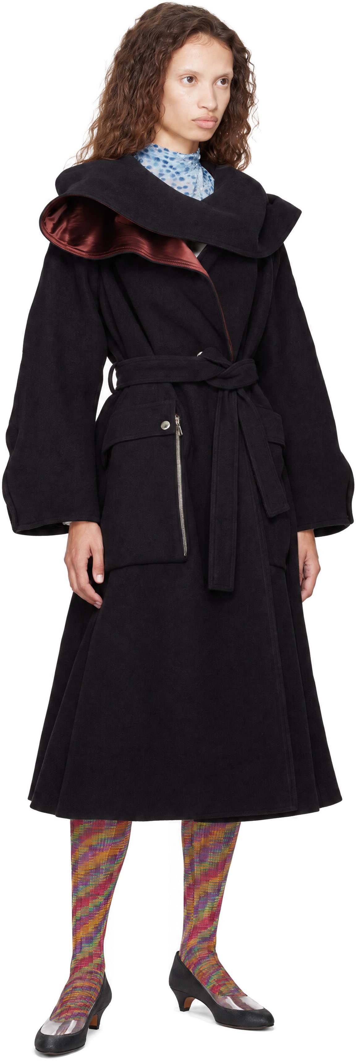 Kiko Kostadinov: Navy Siskin Hooded Coat | SSENSE