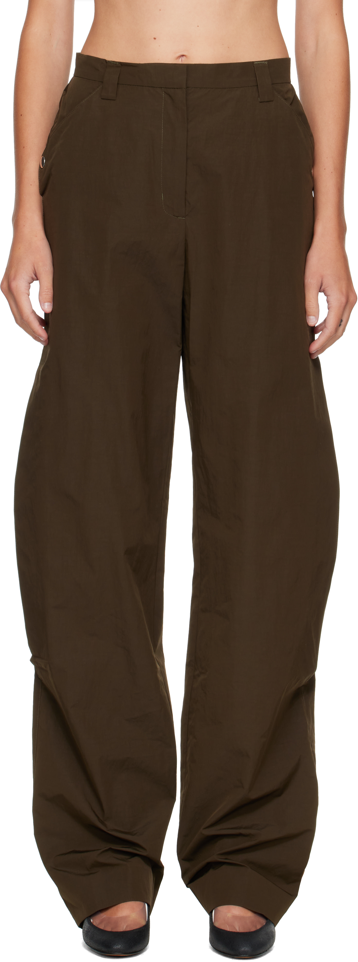 Kiko Kostadinov: Khaki Tern Trousers | SSENSE
