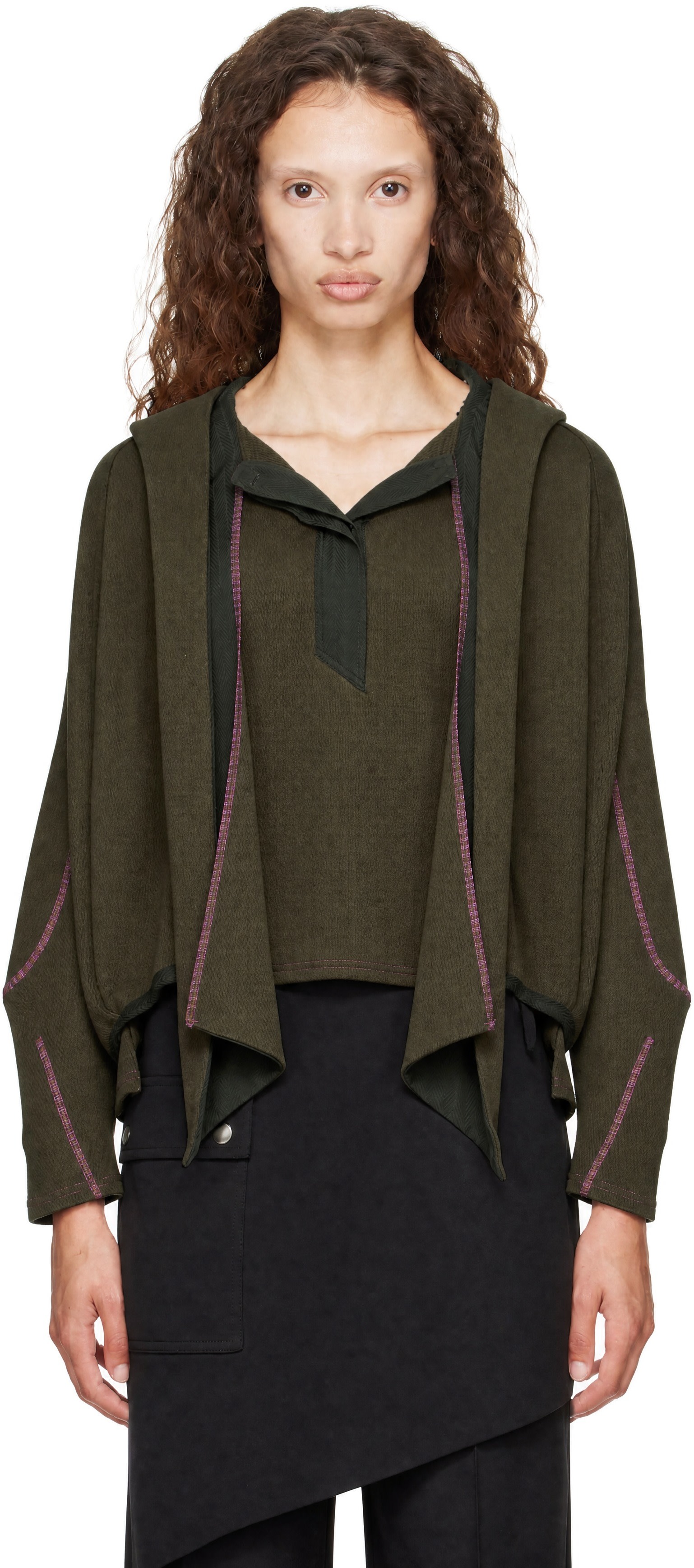 Kiko Kostadinov: Khaki Petrel Pullover Hoodie | SSENSE