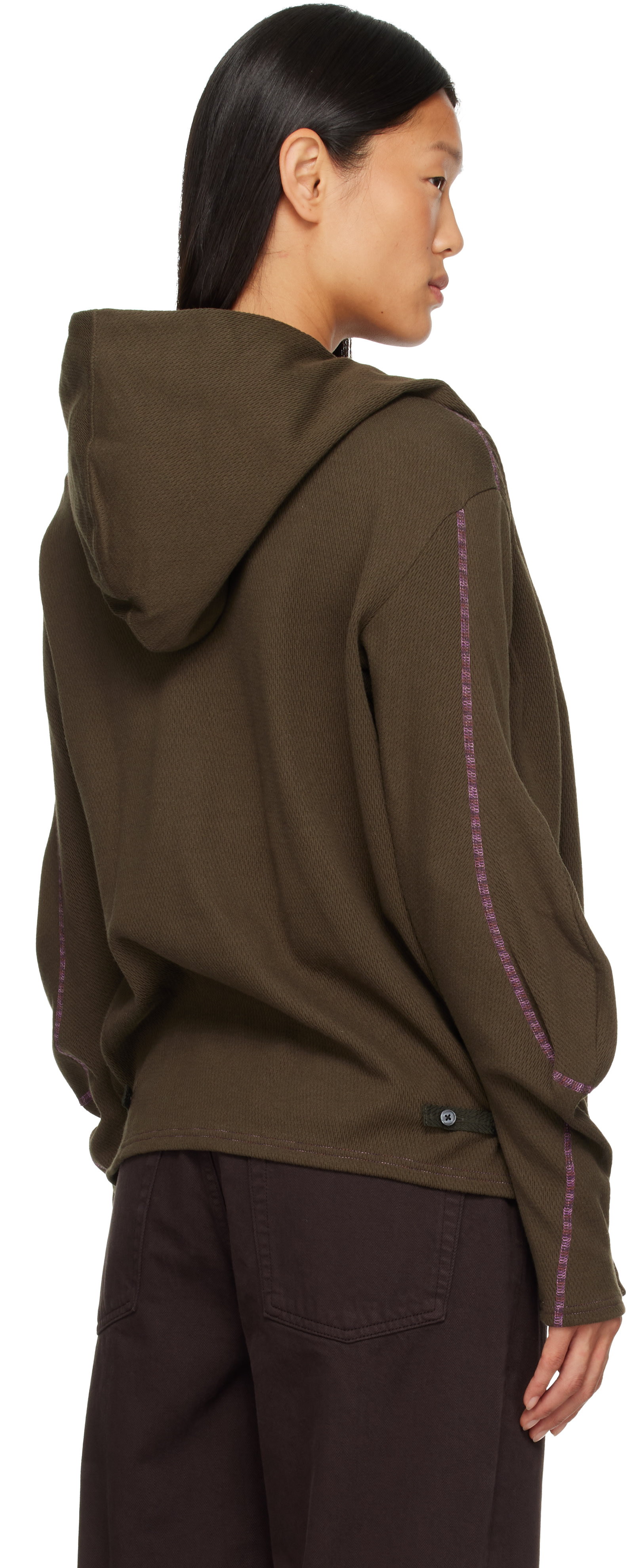 Kiko Kostadinov - Pull à capuche Petrel kaki