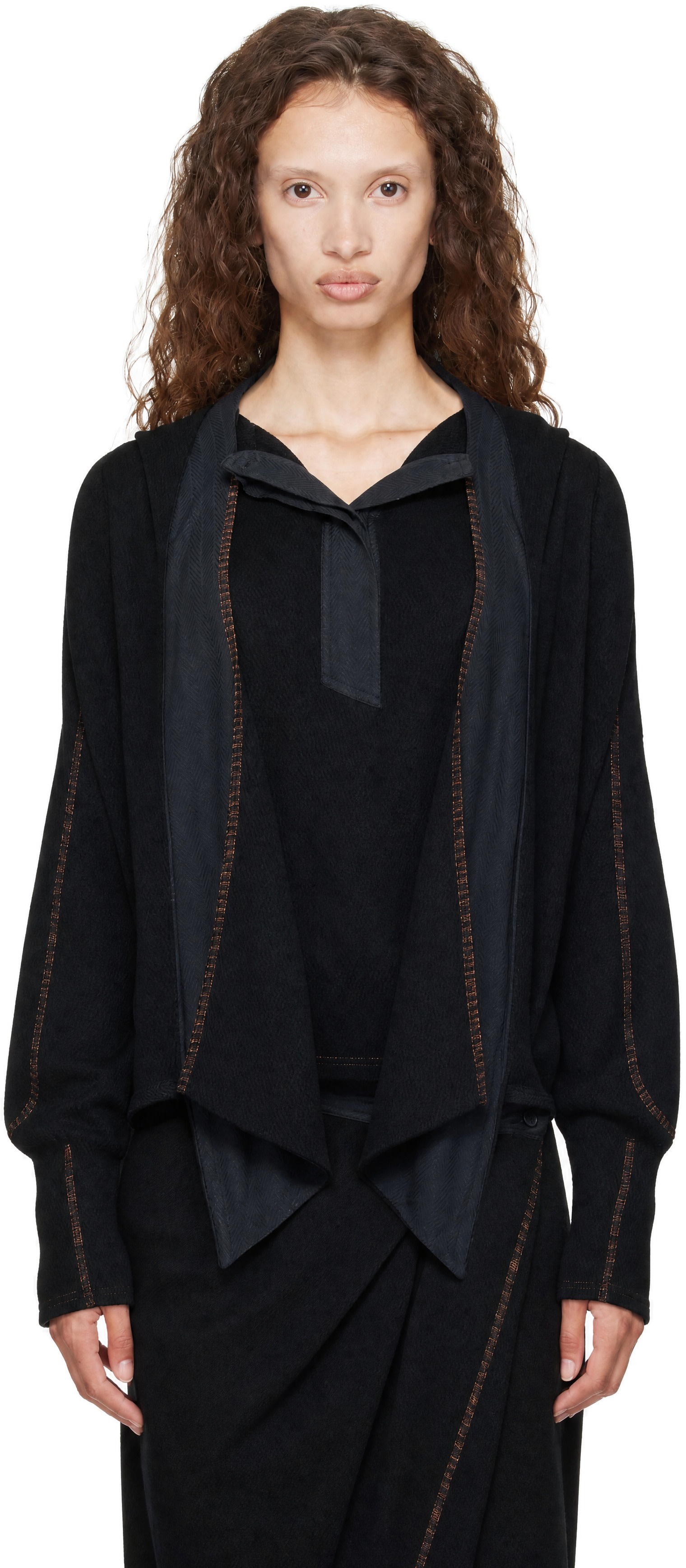 Kiko Kostadinov: Black Petrel Pullover Hoodie | SSENSE