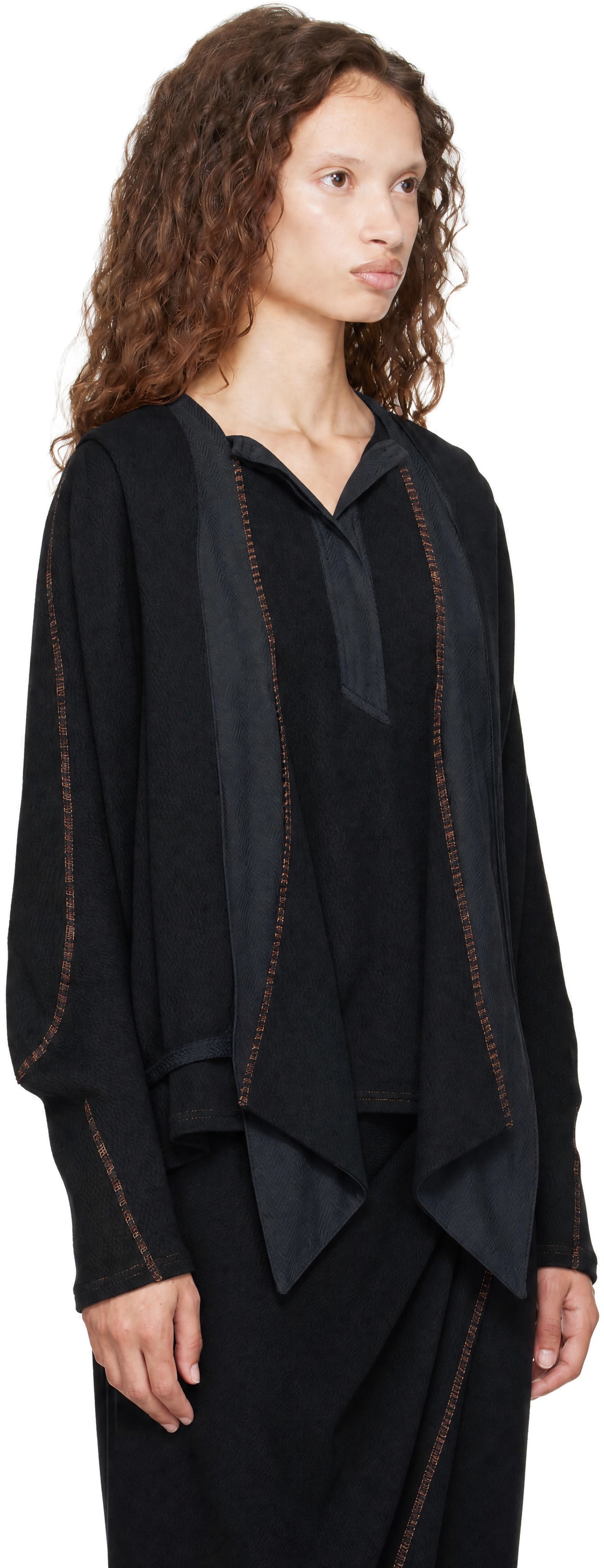Kiko Kostadinov: Black Petrel Pullover Hoodie | SSENSE