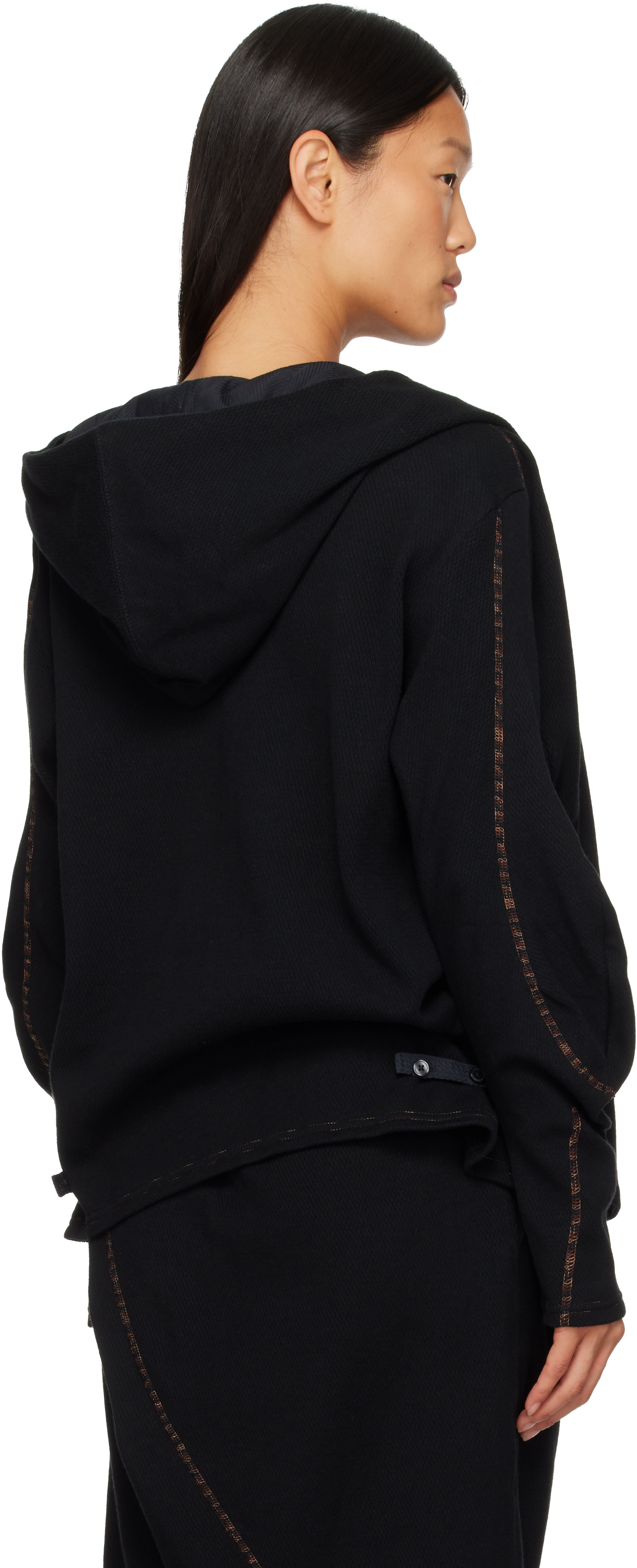 Kiko Kostadinov - Pull à capuche Petrel noir