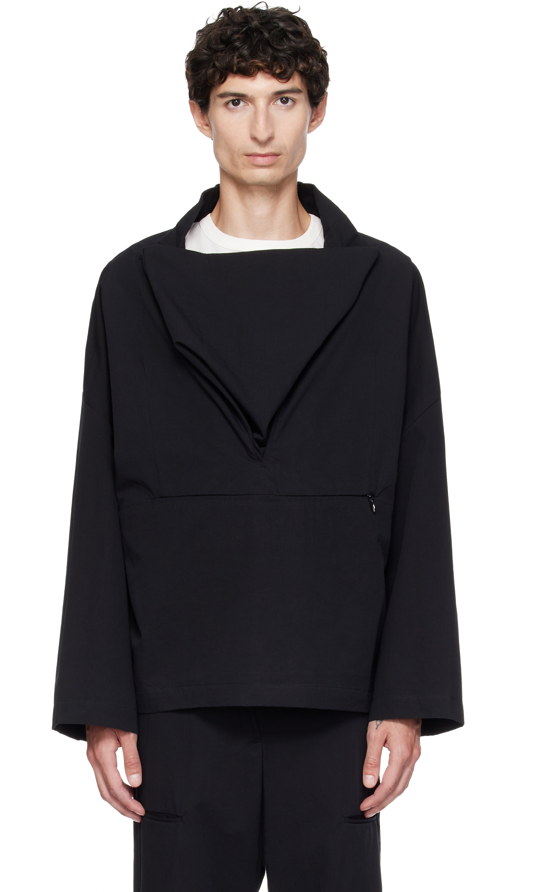 Kiko Kostadinov: Black Graatsma Smock Jacket | SSENSE