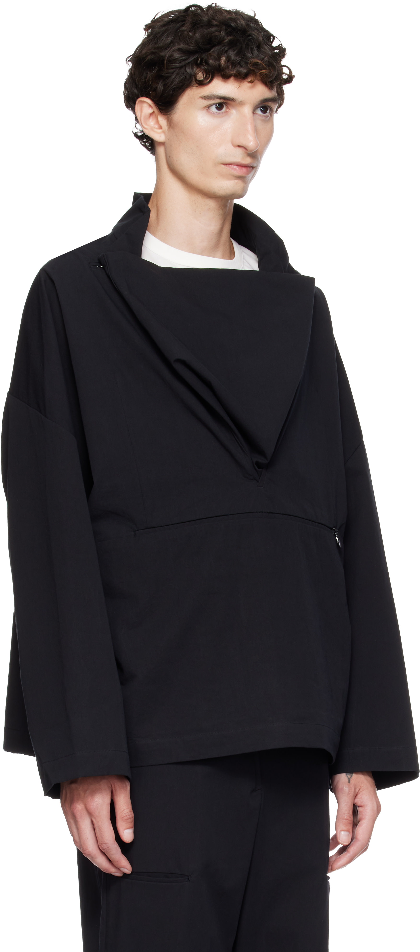 Kiko Kostadinov: Black Graatsma Smock Jacket | SSENSE