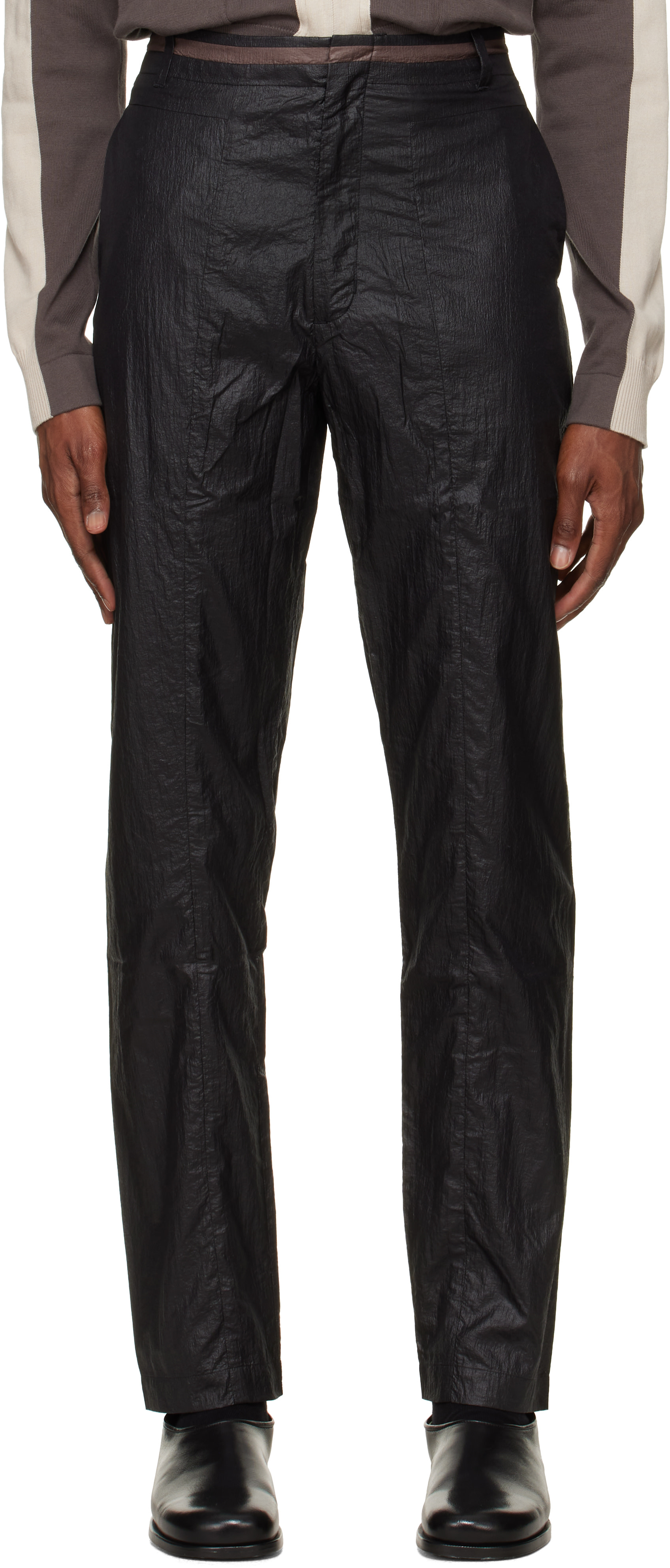Kiko Kostadinov: Gray Hertel Slim Trousers | SSENSE