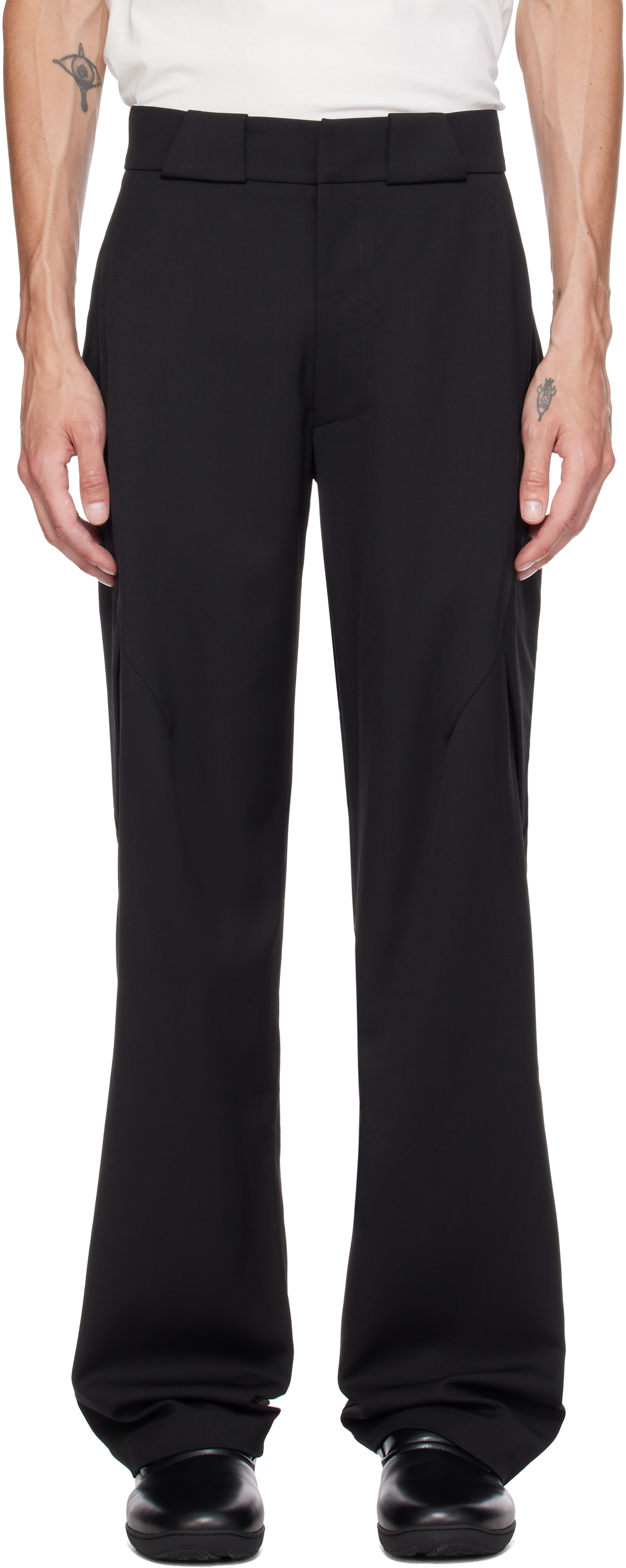 Kiko Kostadinov: Black Erdiko Trousers | SSENSE