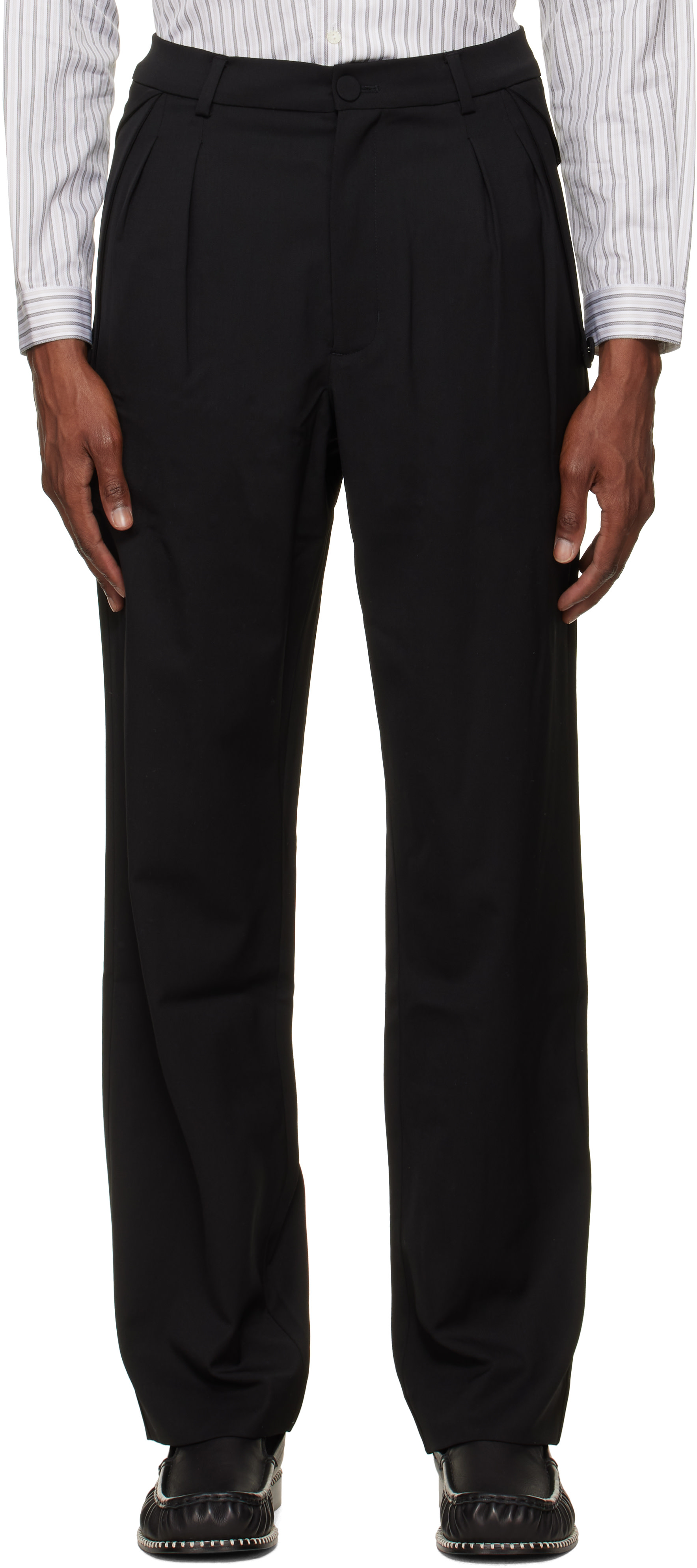 Kiko Kostadinov: Black Bruin Trousers | SSENSE