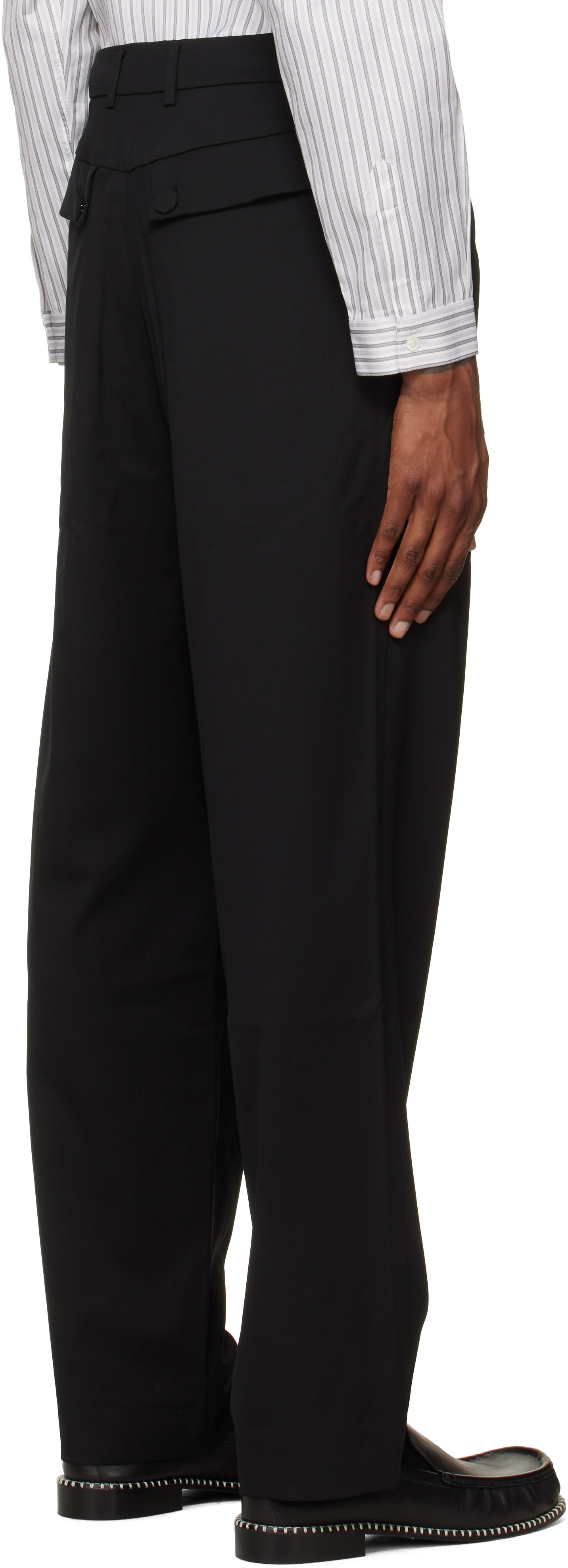 Kiko Kostadinov: Black Bruin Trousers | SSENSE
