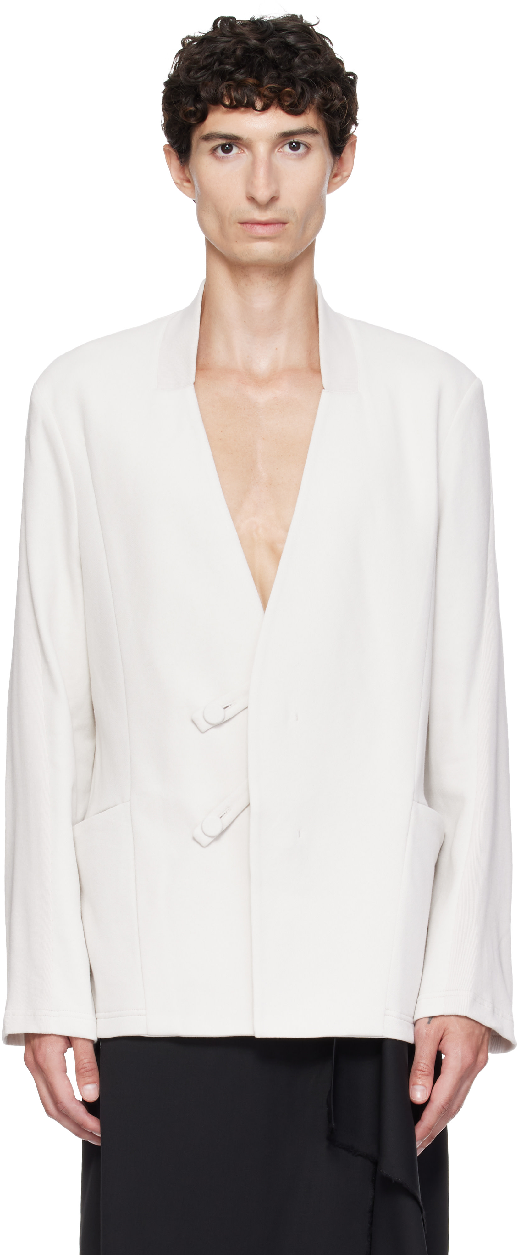 その他 Kiko Kostadinov 19ss Blazer Kiko Kostadinov: Off-White Koru Slim Blazer | SSENSE Canada