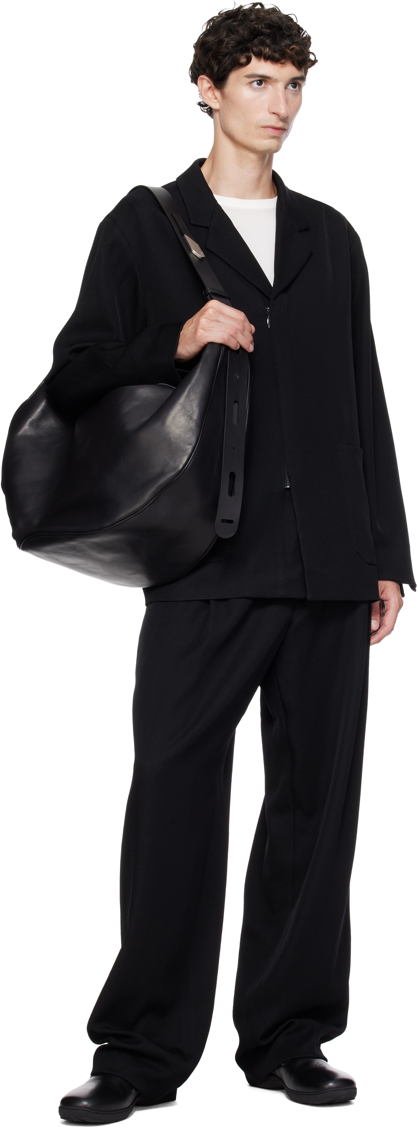 Kiko Kostadinov: Black Votive Zip Blazer | SSENSE