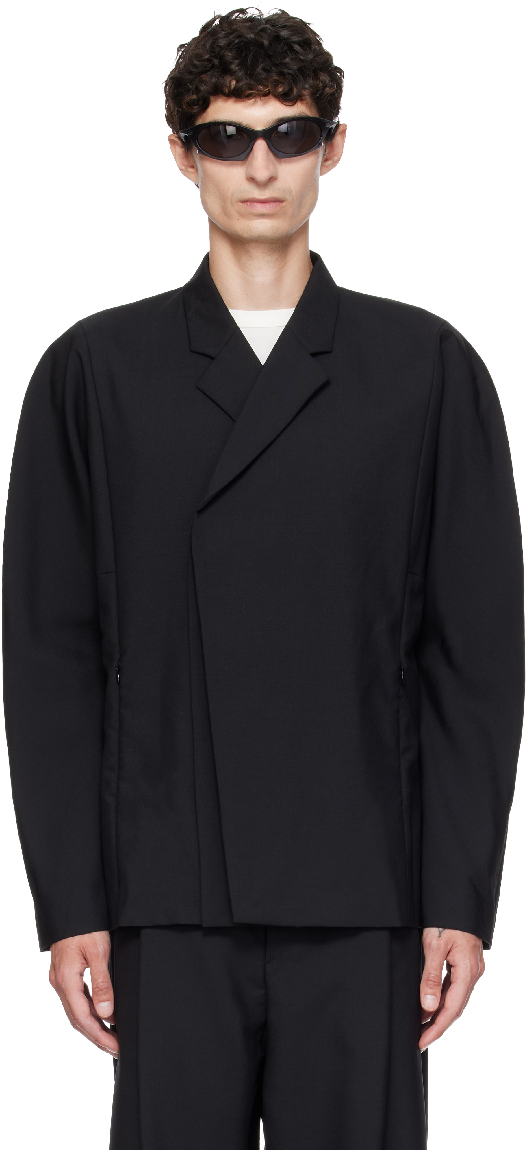 Kiko Kostadinov: Black Vaals Tailored Blazer | SSENSE