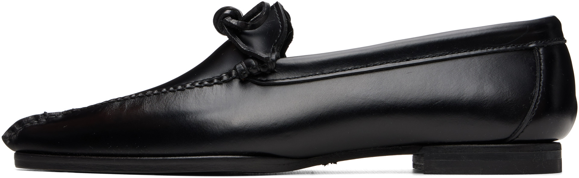 HEREU - Black Aresta Pointy Loafers