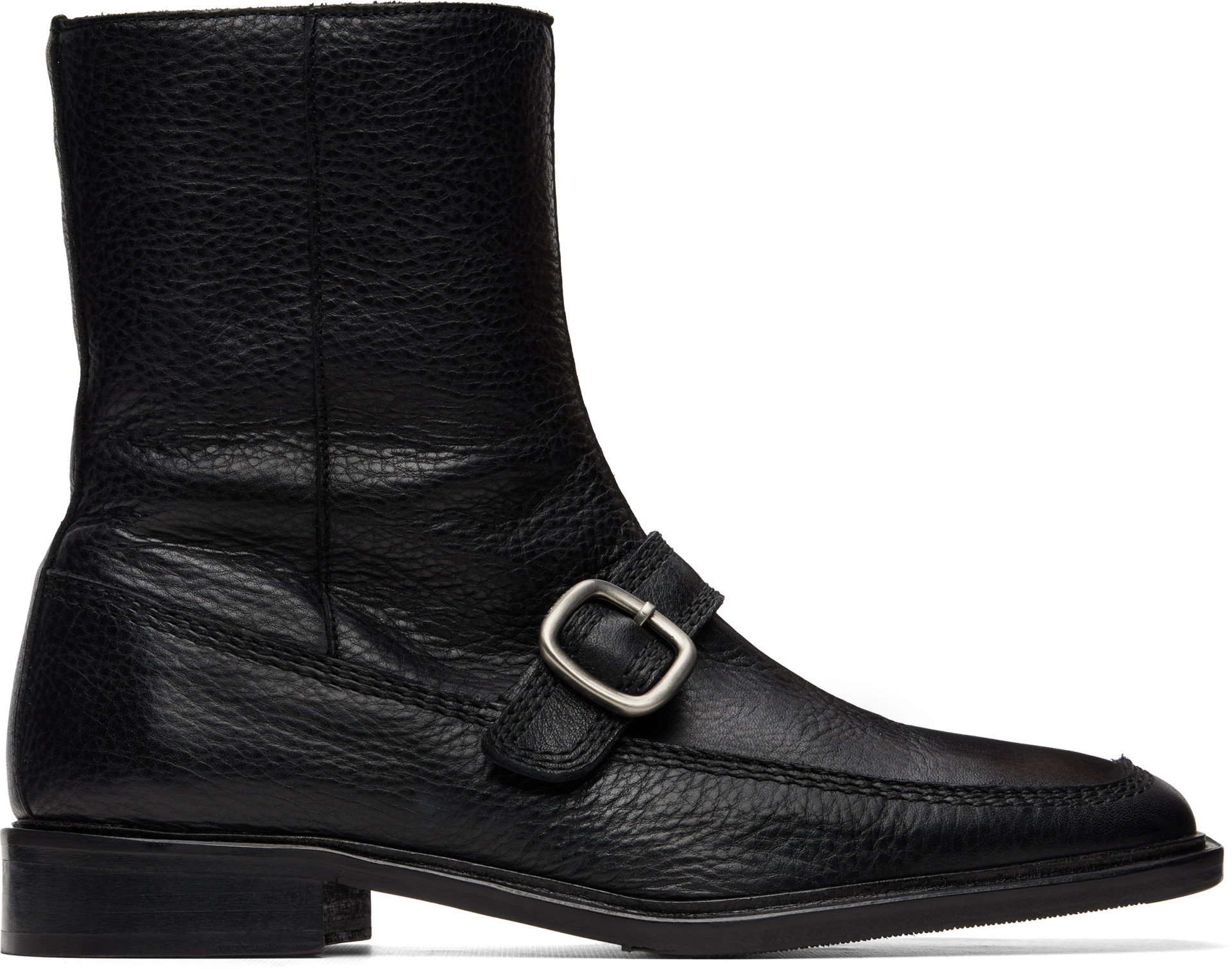 HEREU - Black Bernat Buckle Boots