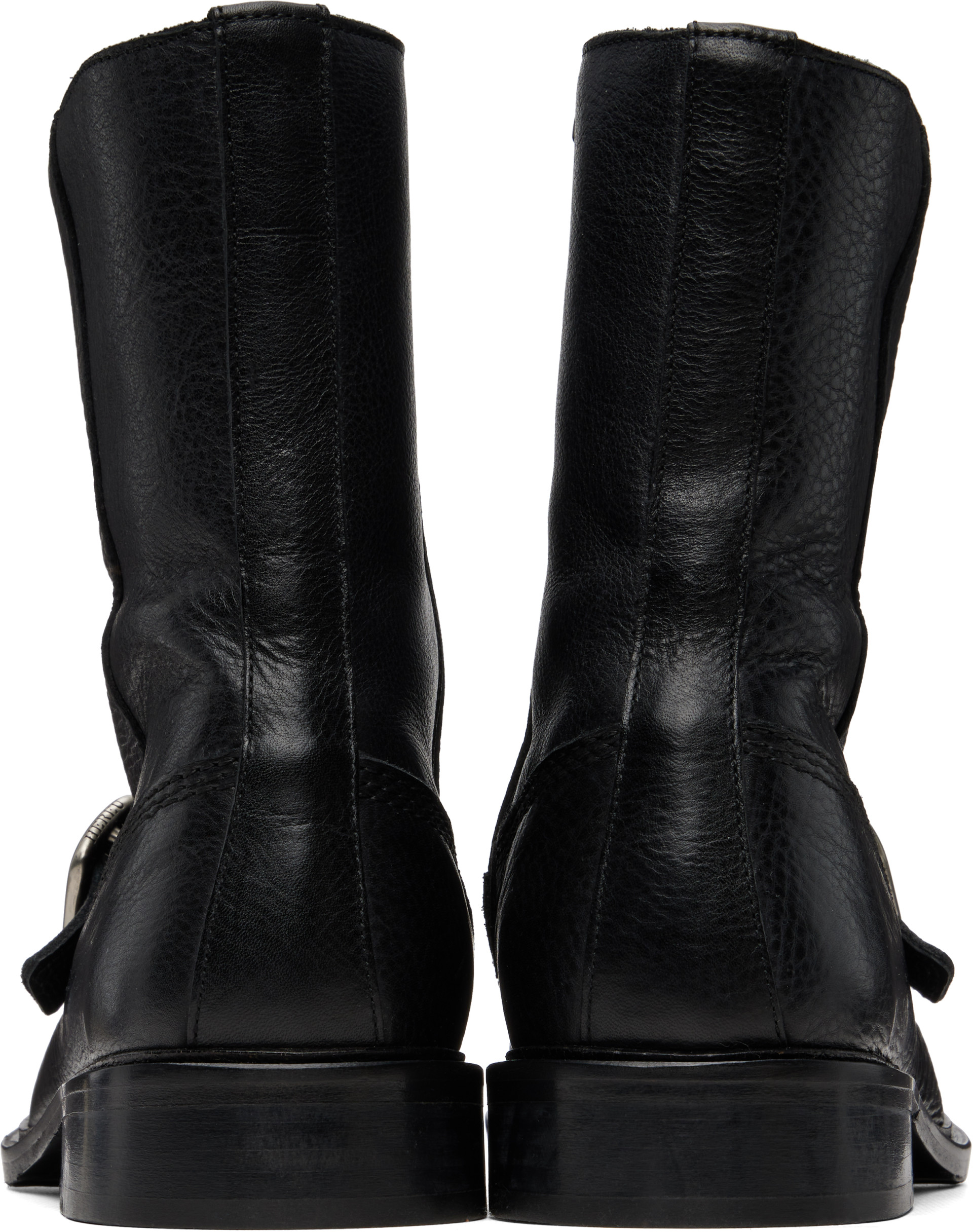 HEREU - Black Bernat Buckle Boots