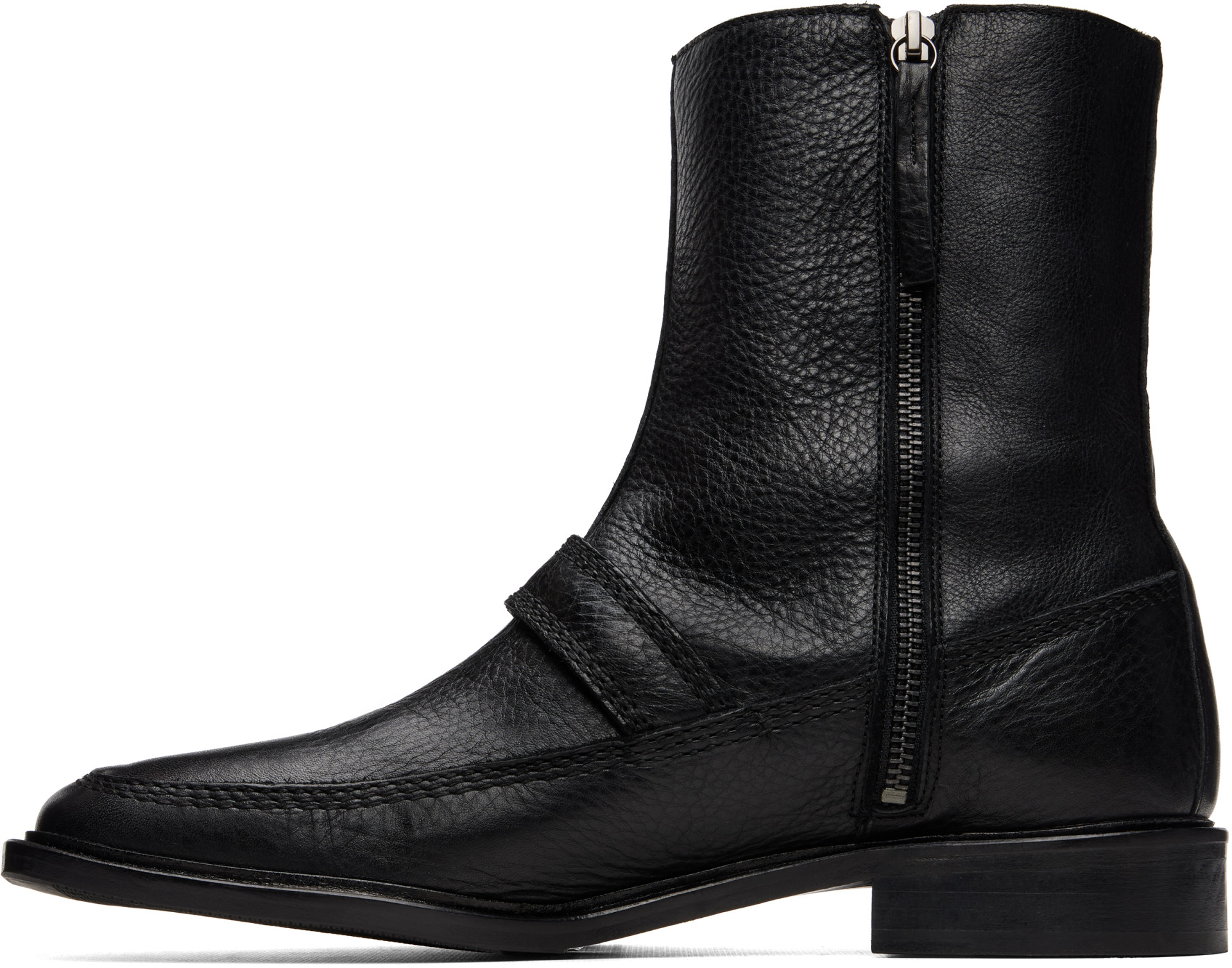 HEREU - Black Bernat Buckle Boots