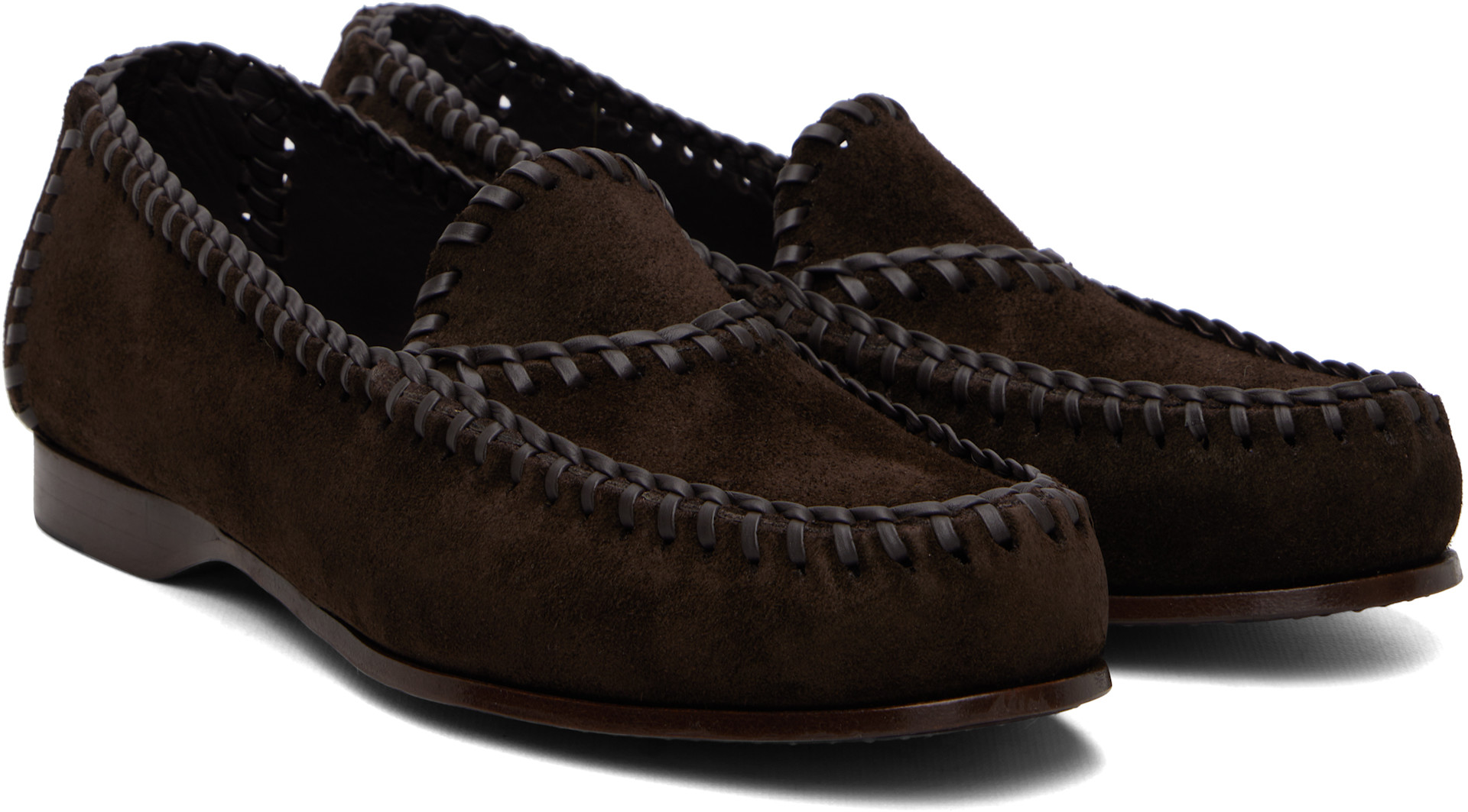HEREU - Brown Sastre Suede Loafers