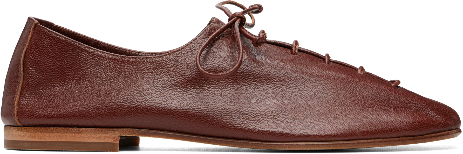 HEREU - Brown Plegada Shiny Loafers