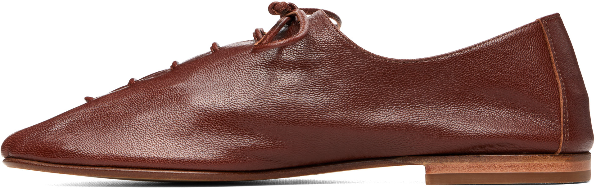 HEREU - Brown Plegada Shiny Loafers