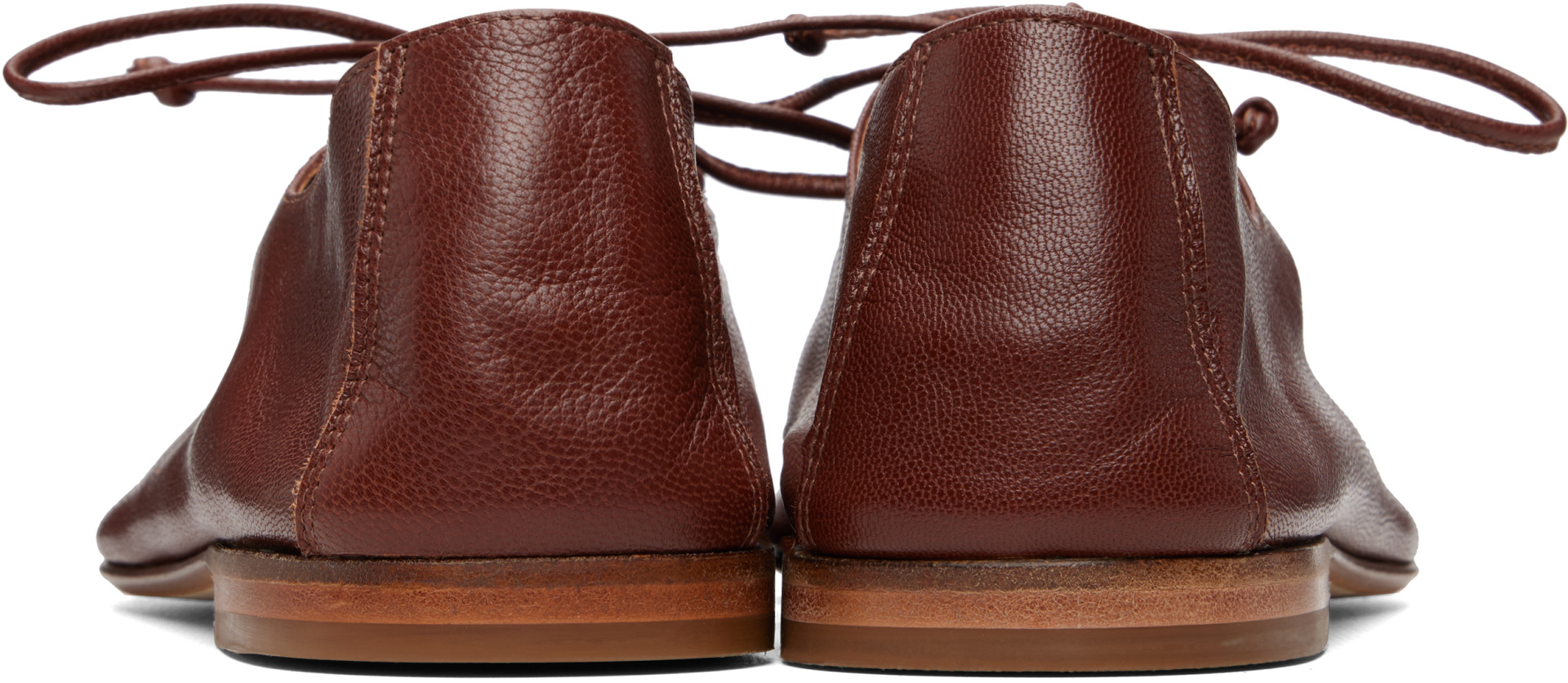 HEREU - Brown Plegada Shiny Loafers