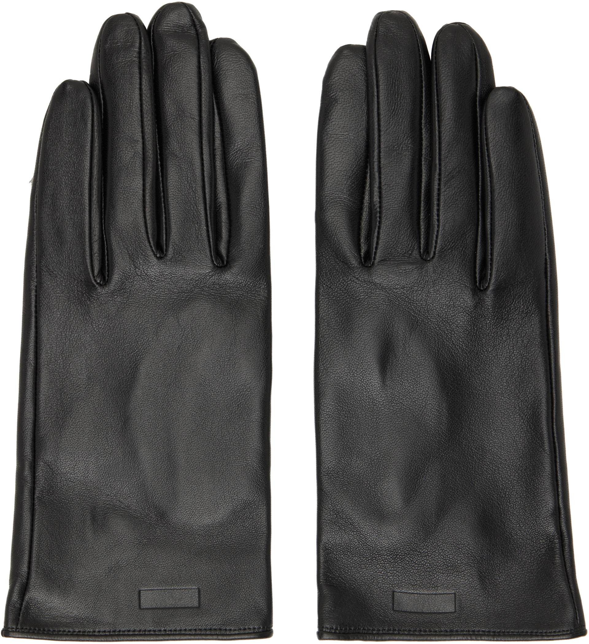 ssstein - Gants noirs en cuir