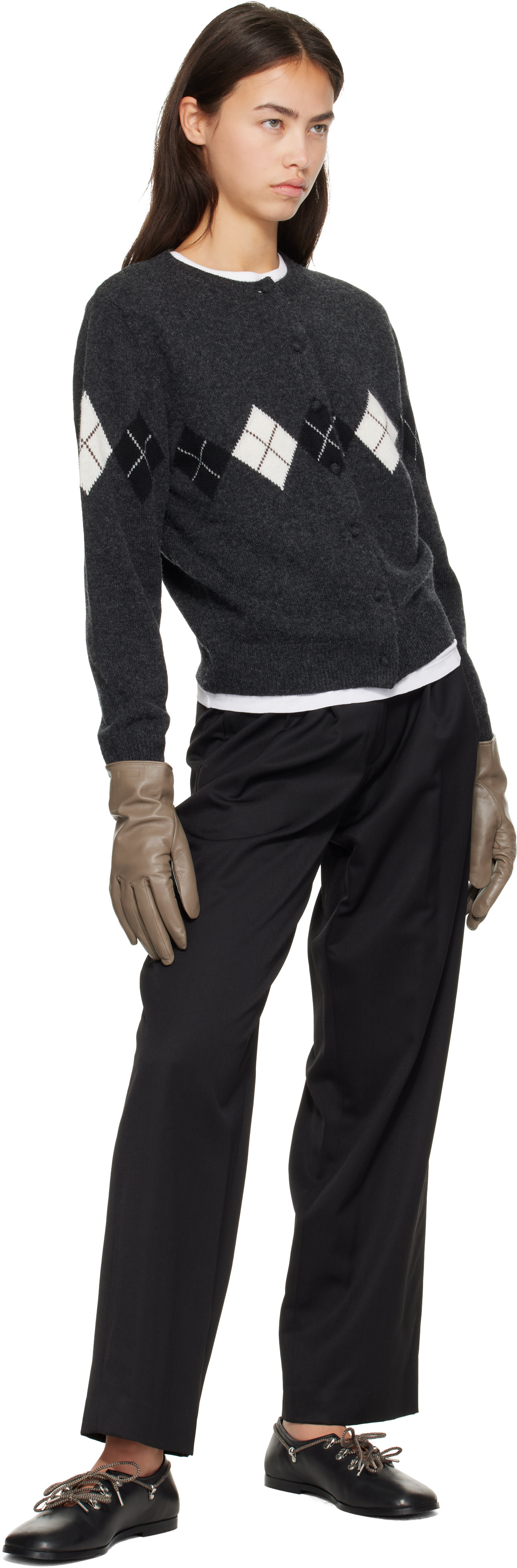 ssstein - Khaki Leather Gloves
