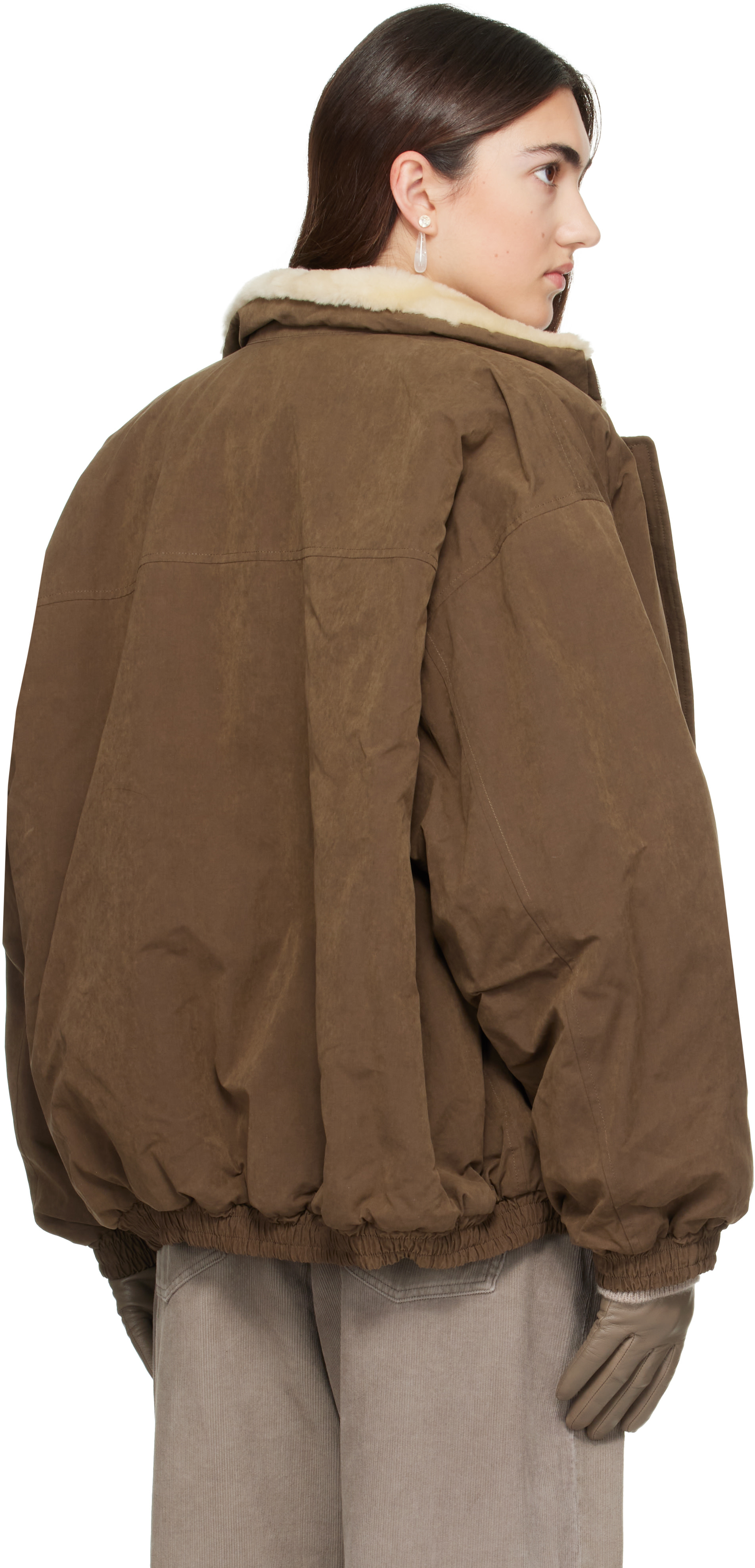 ssstein - Khaki Mouton Inner Padded Jacket