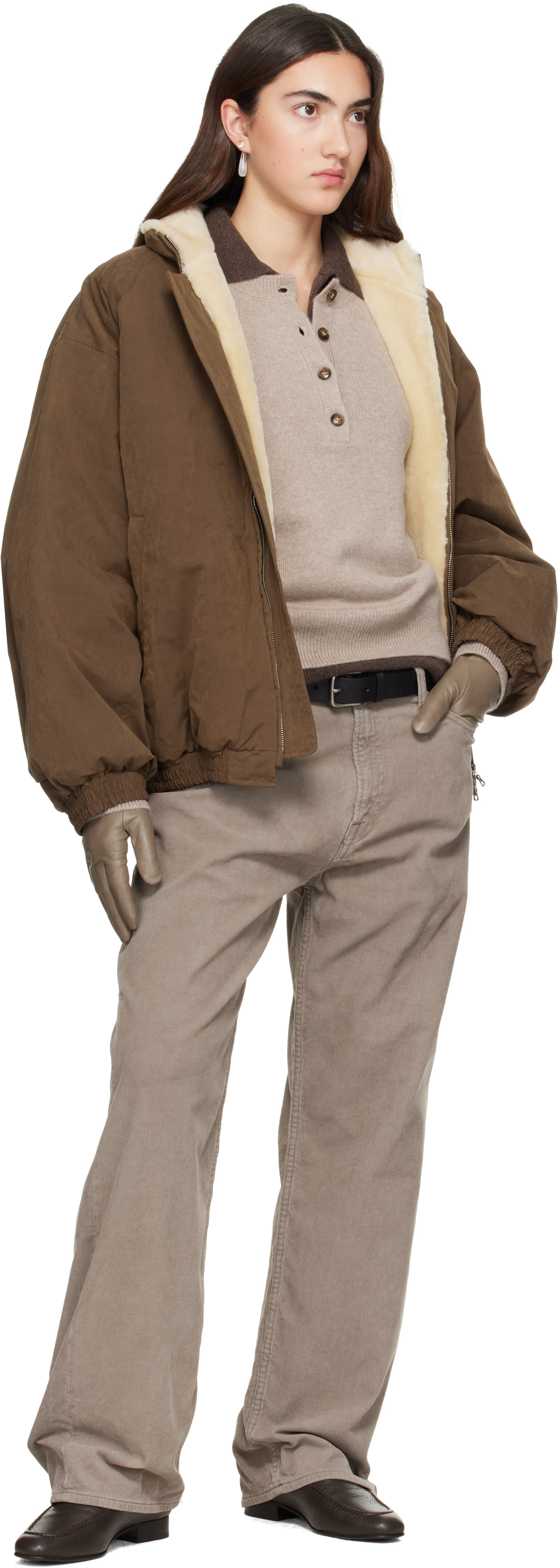 ssstein - Khaki Mouton Inner Padded Jacket