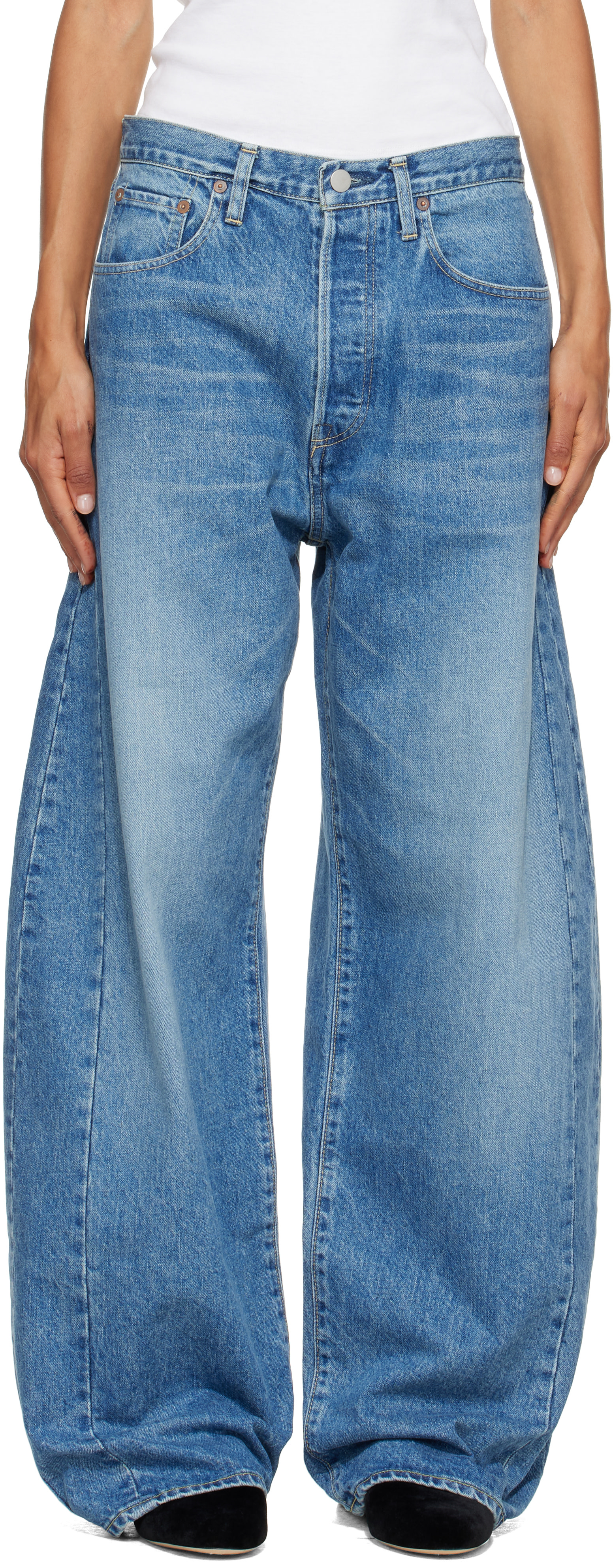 ssstein - Jean ample bleu en denim