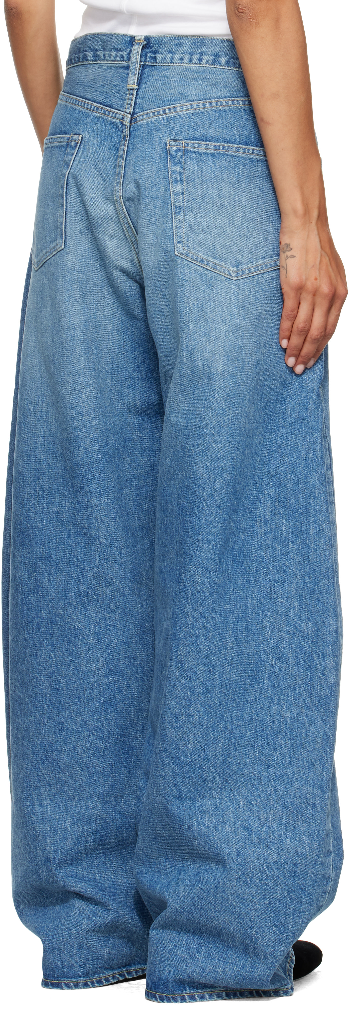 ssstein - Jean ample bleu en denim