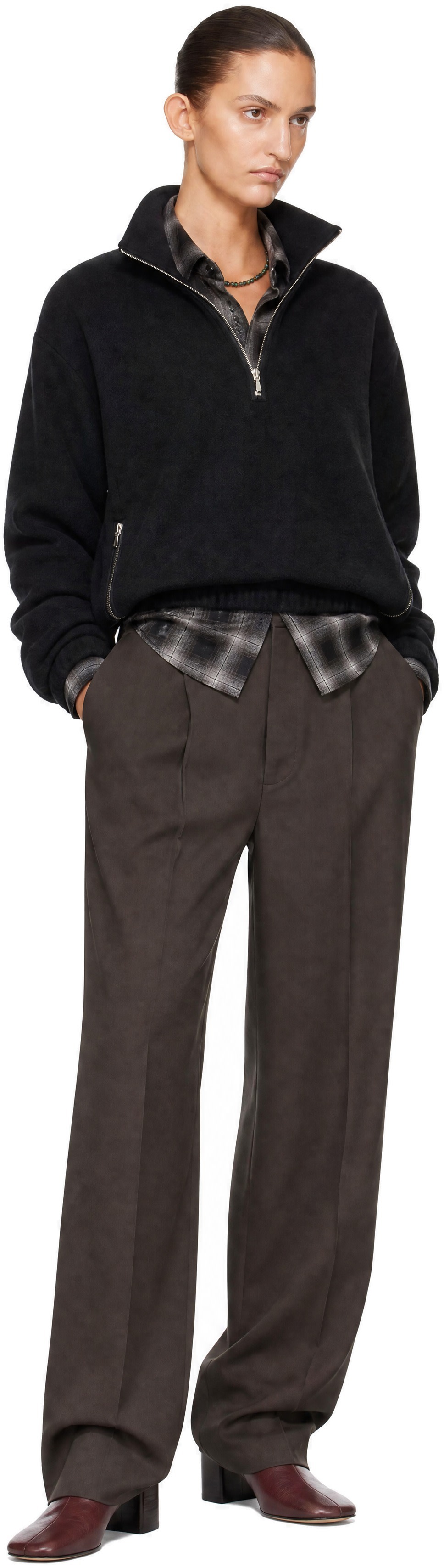 ssstein - Black Fleece Pullover Sweater