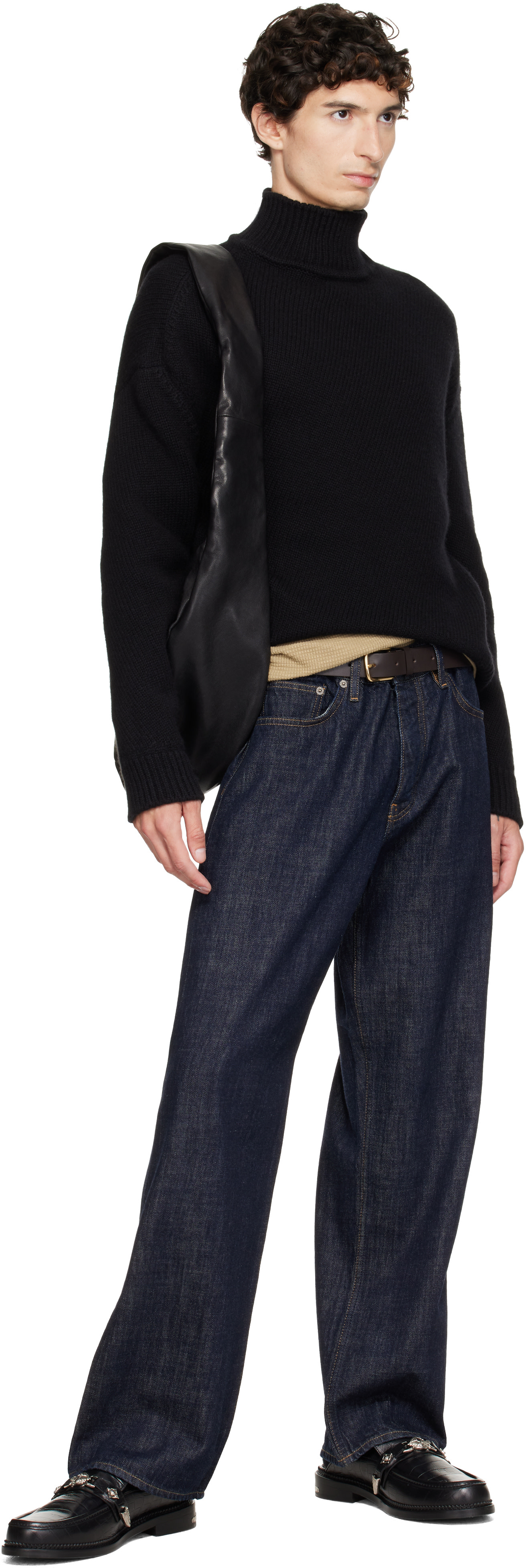 ssstein - ブラウン Pinned Buckle Classic レザーベルト