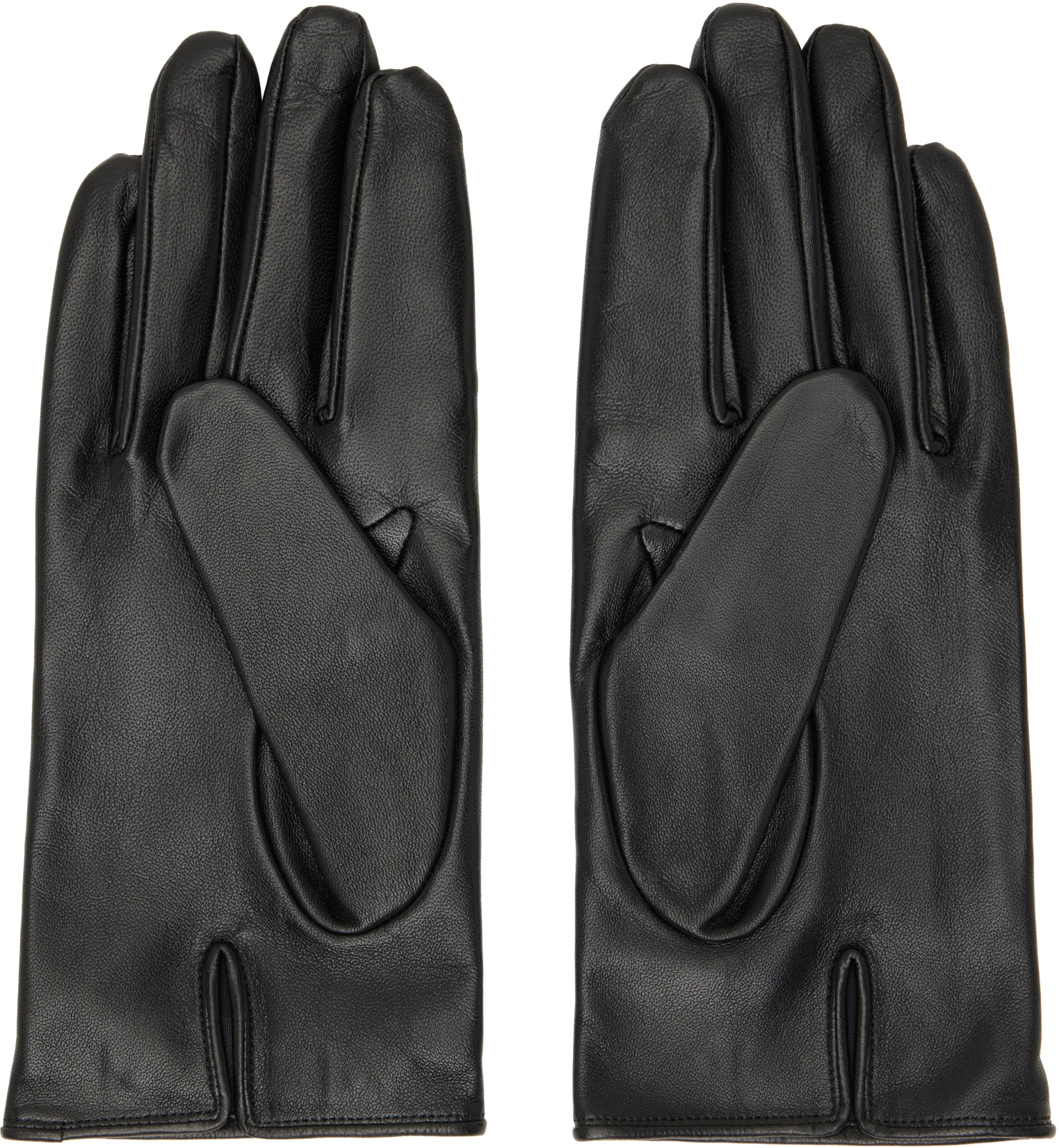 ssstein - Gants noirs en cuir