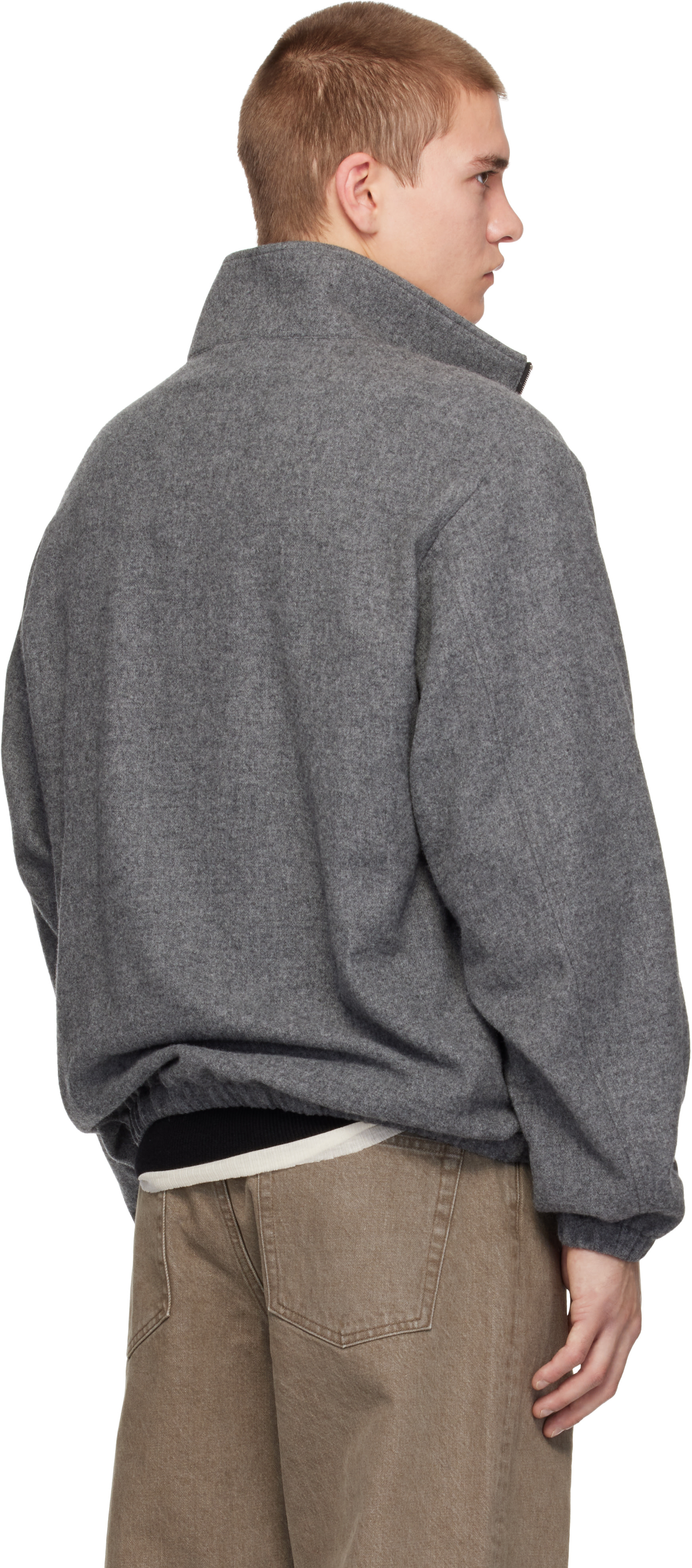ssstein - Pull gris en molleton