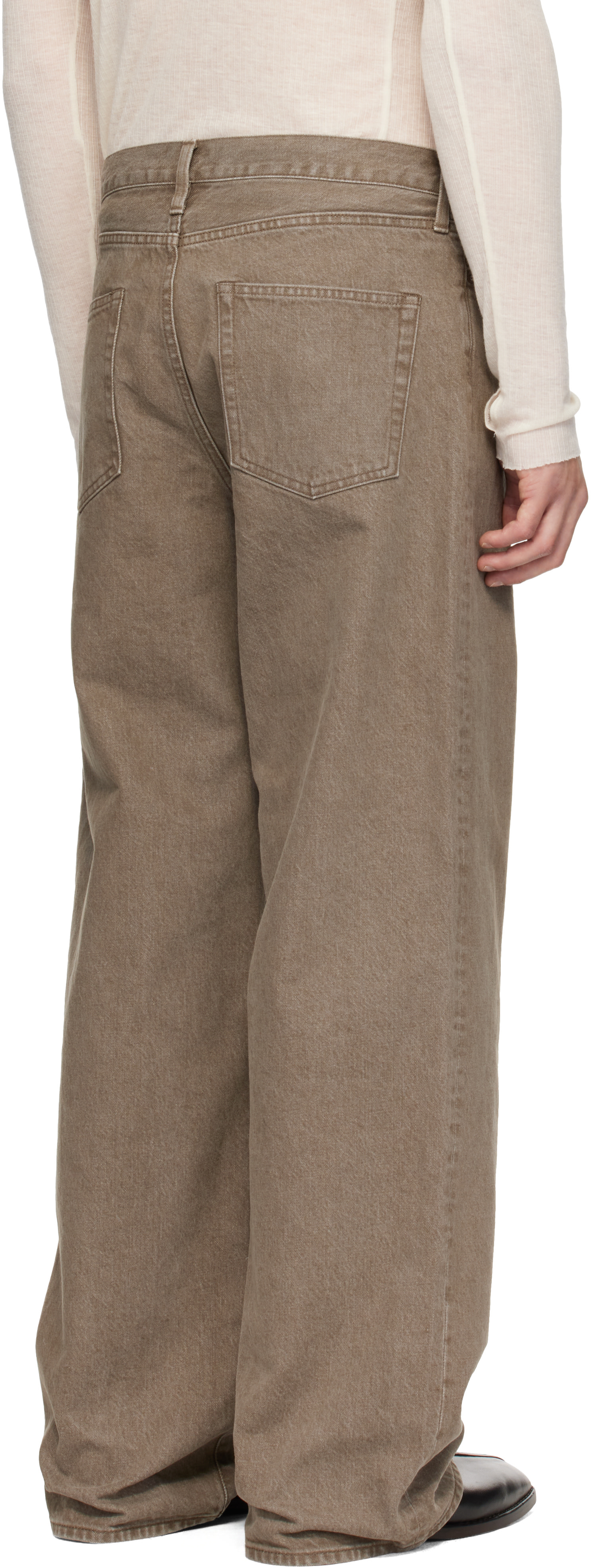 ssstein - Khaki Loose Color Jeans