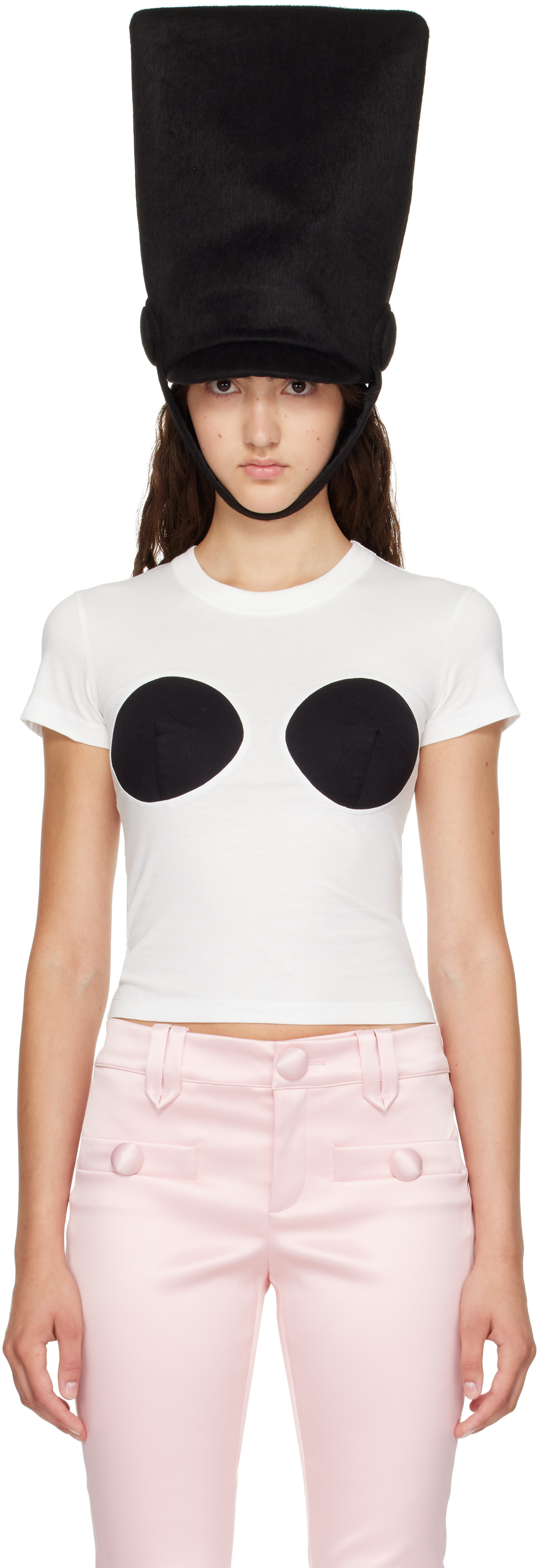 VAQUERA: White Bullet Bra T-shirt | SSENSE Italy