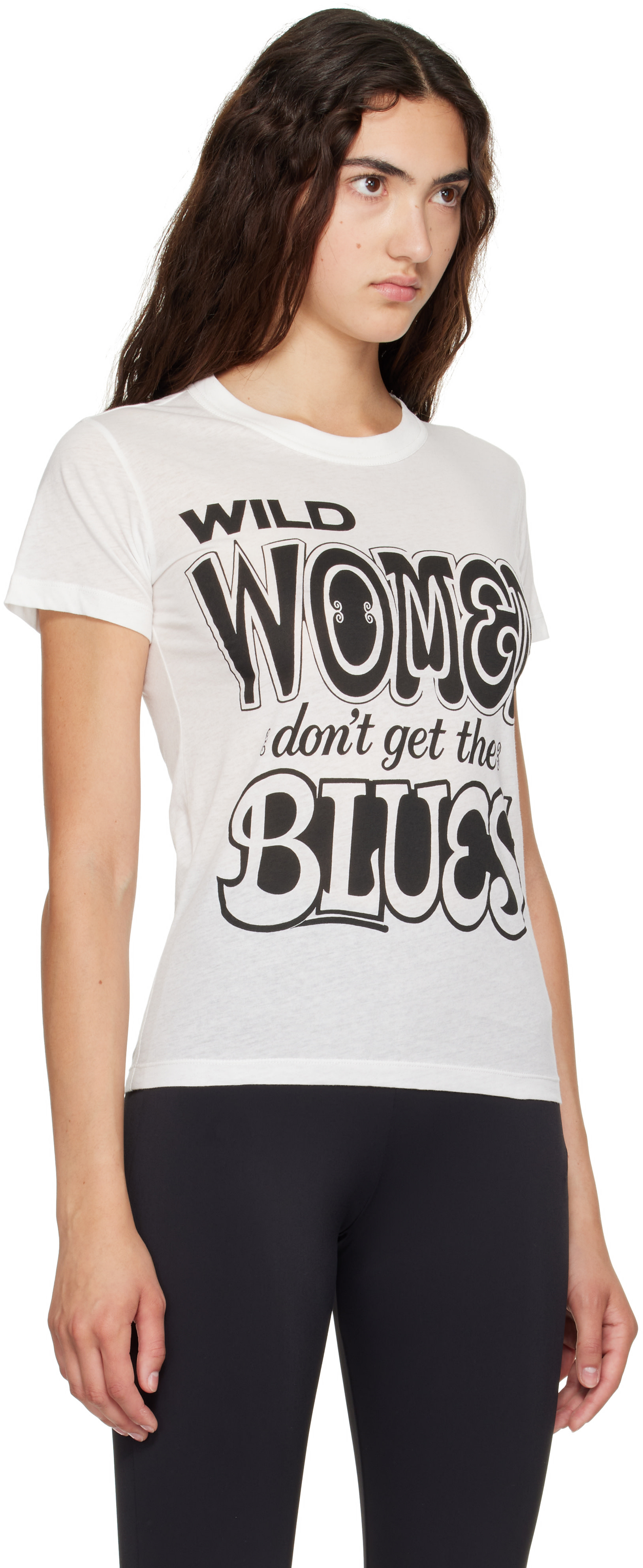 VAQUERA: White 'Wild Blues' T-shirt | SSENSE