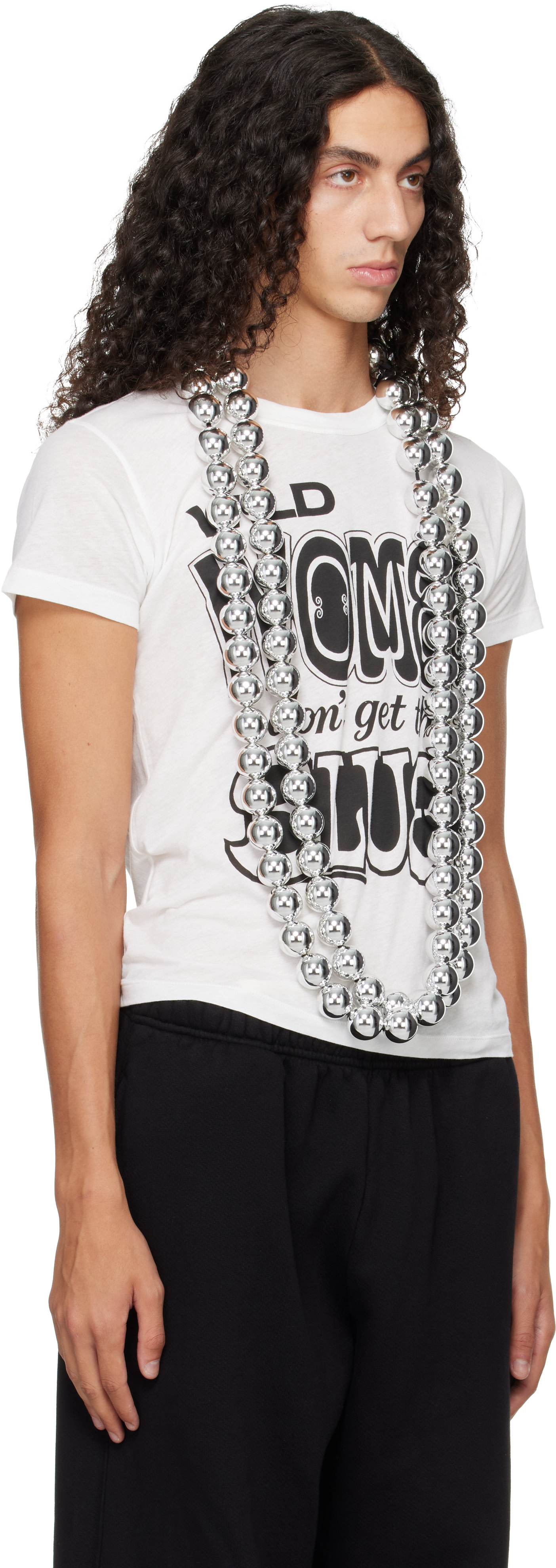 VAQUERA - 'XL Silver Ball' Necklace