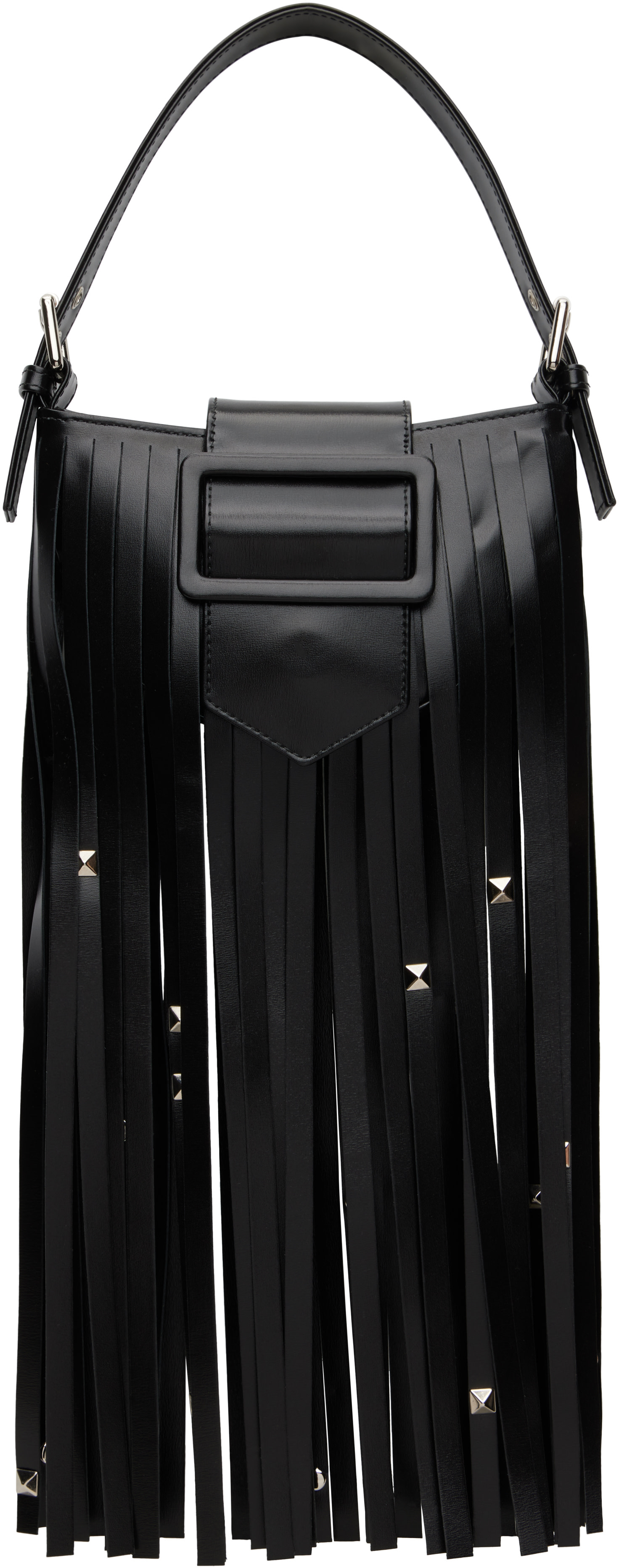 VAQUERA - Black Mini Fringe Bag