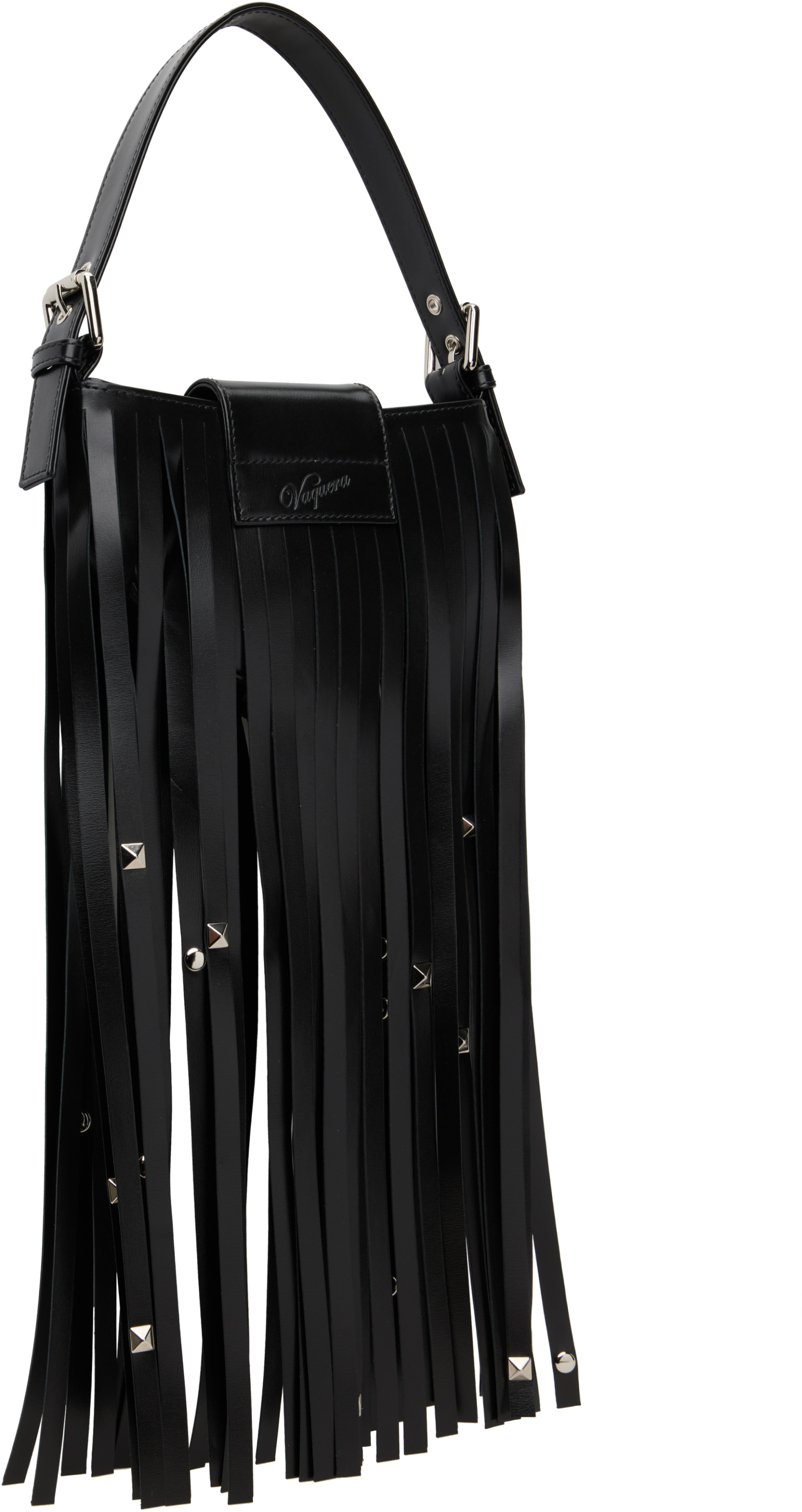 VAQUERA - Black Mini Fringe Bag