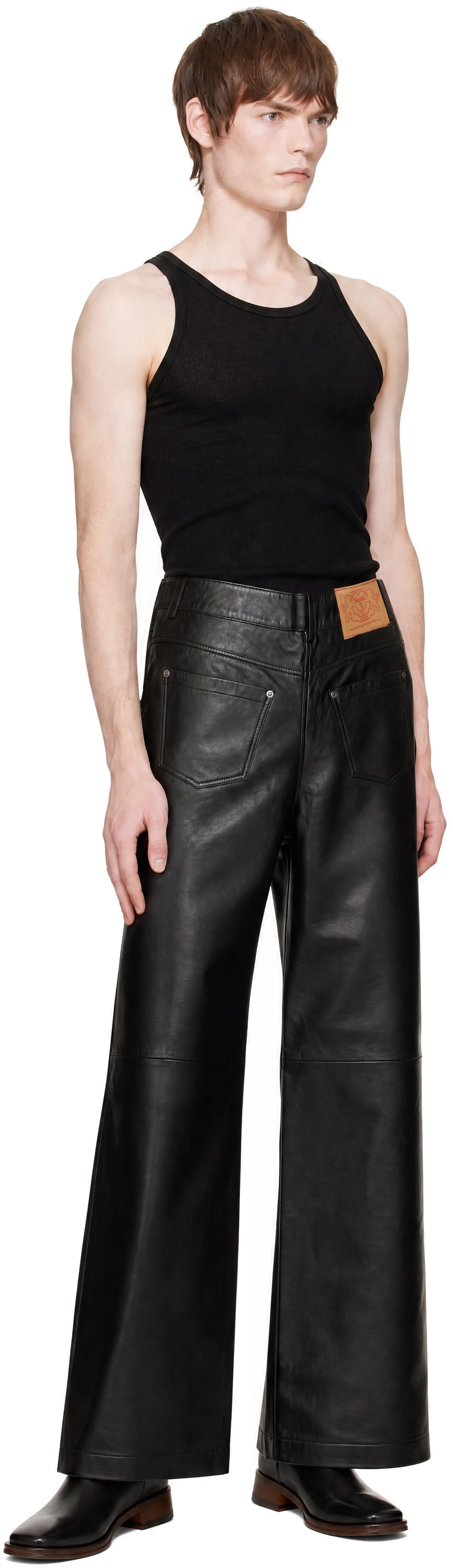 Acne Studios - Bottines noires en cuir