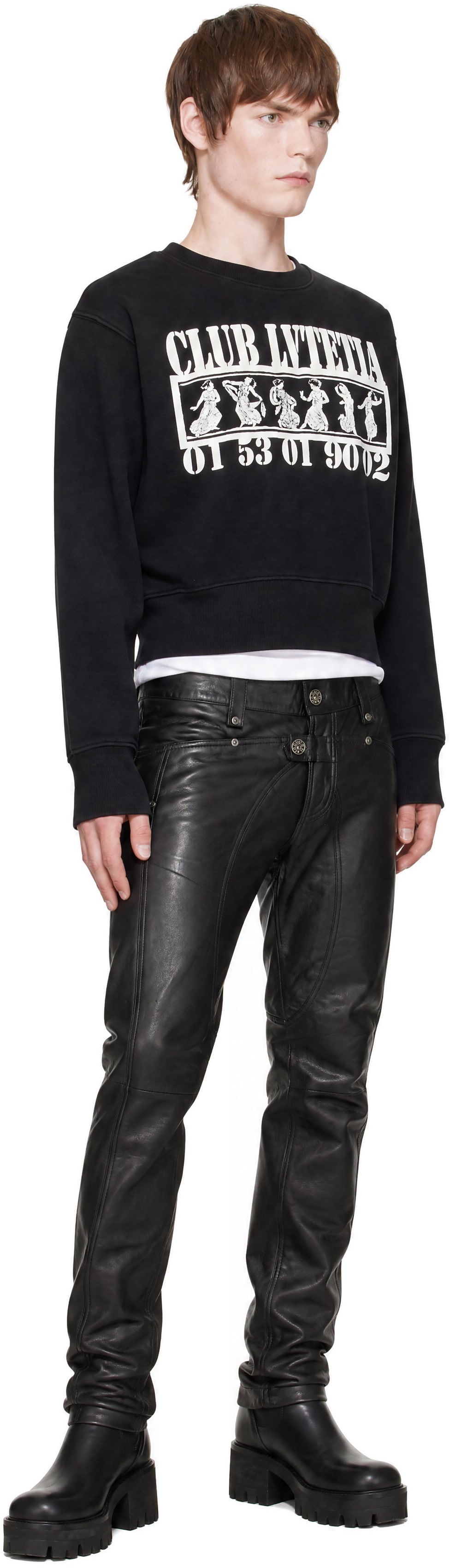 VAQUERA - Black Leather Daddy Pants