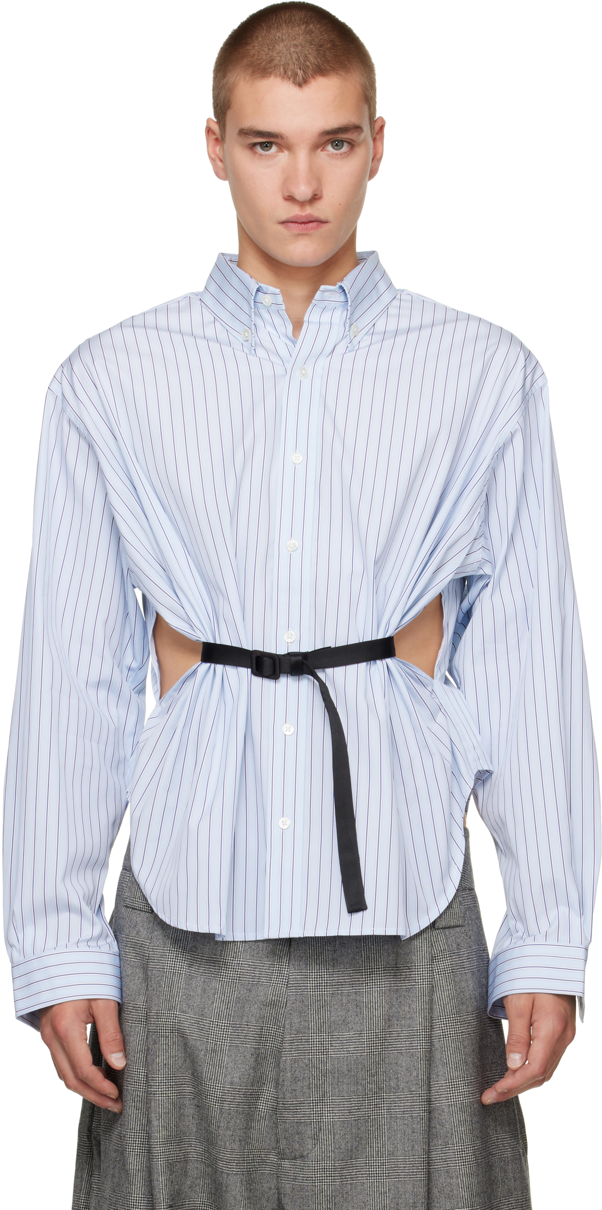 VAQUERA - Blue Belted Shirt