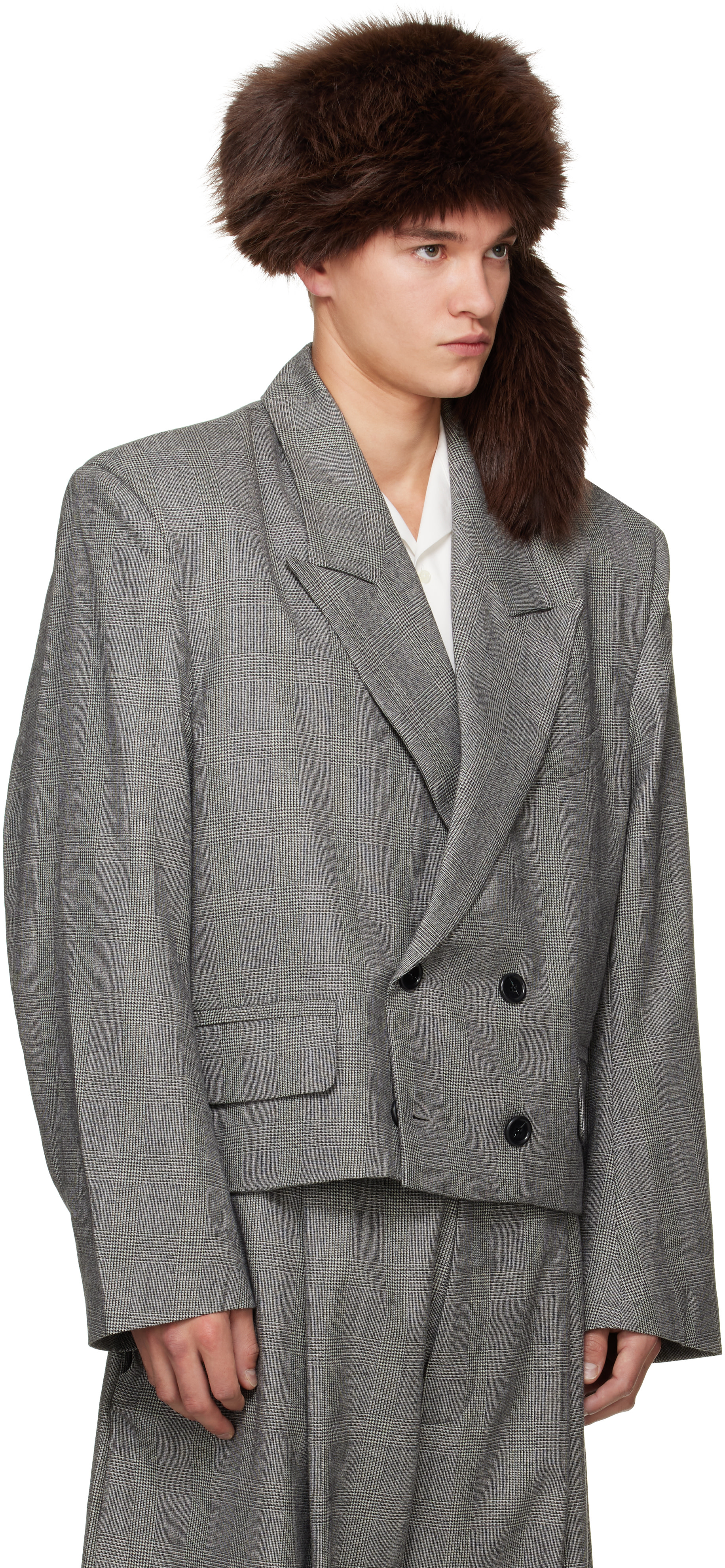 VAQUERA - Gray Slouchy Blazer