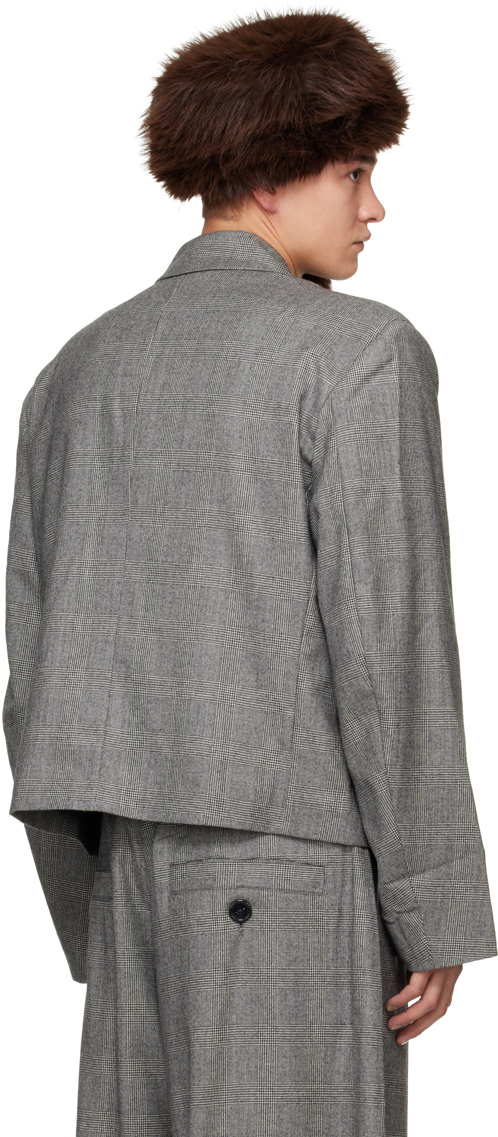 VAQUERA - Gray Slouchy Blazer