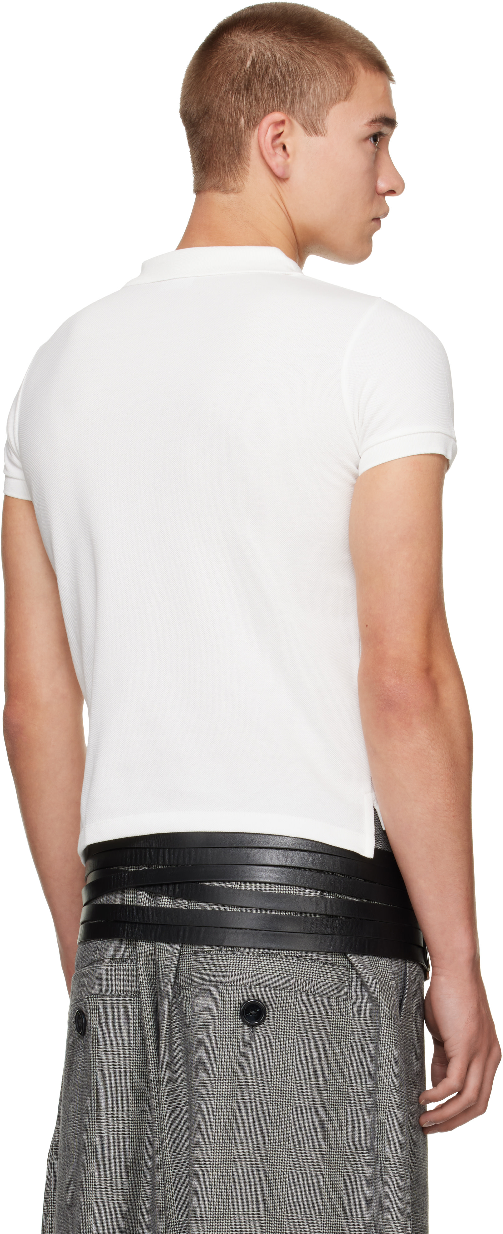 VAQUERA - Off-White Bullet Bra Polo