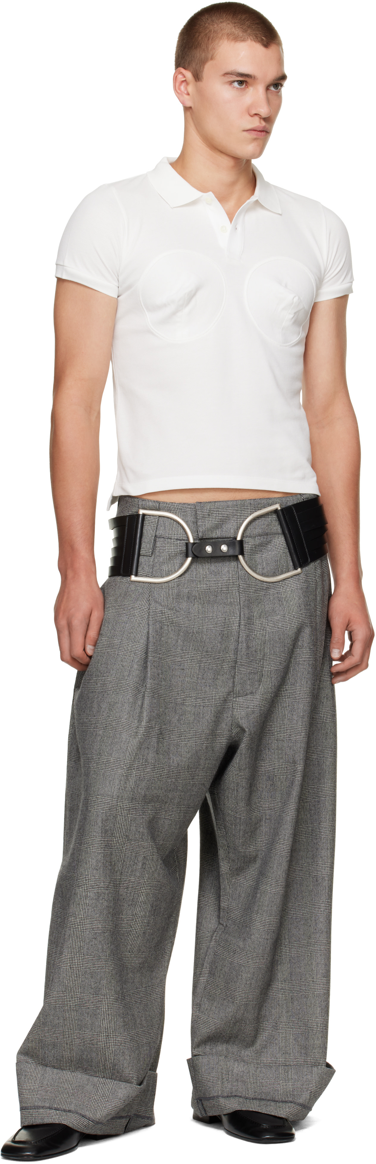 VAQUERA - Off-White Bullet Bra Polo