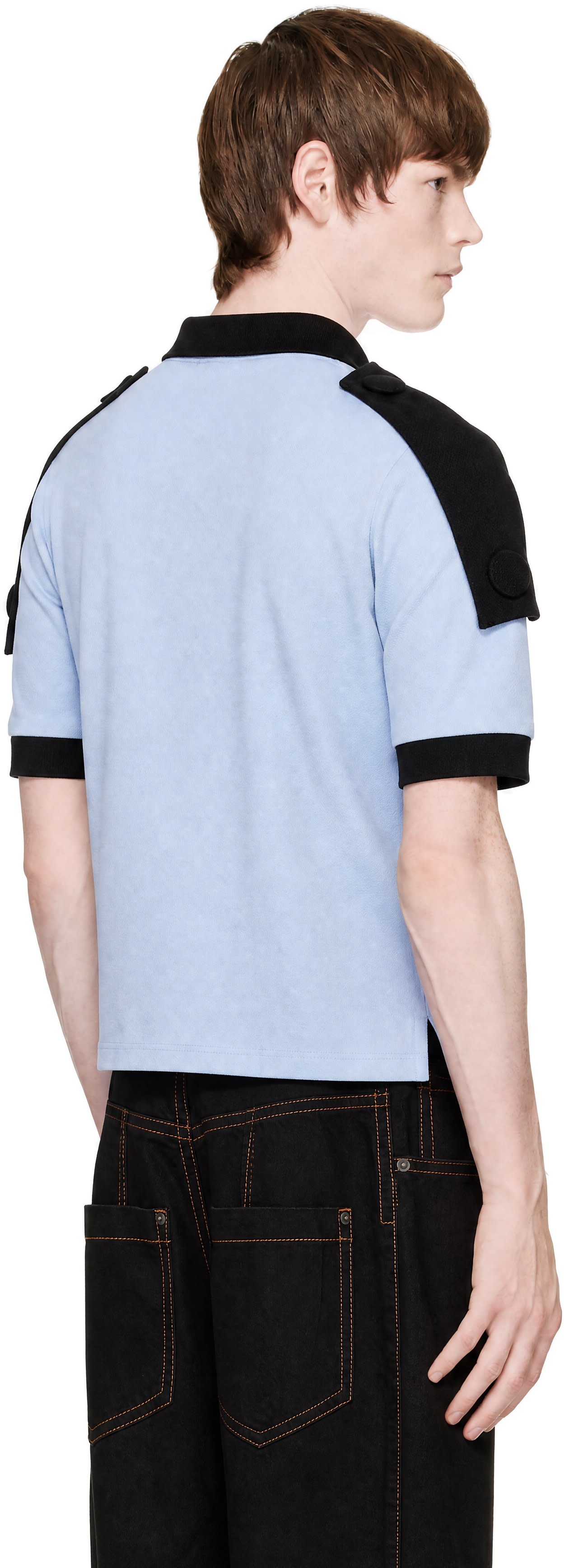 VAQUERA - Blue Crest Knit Polo