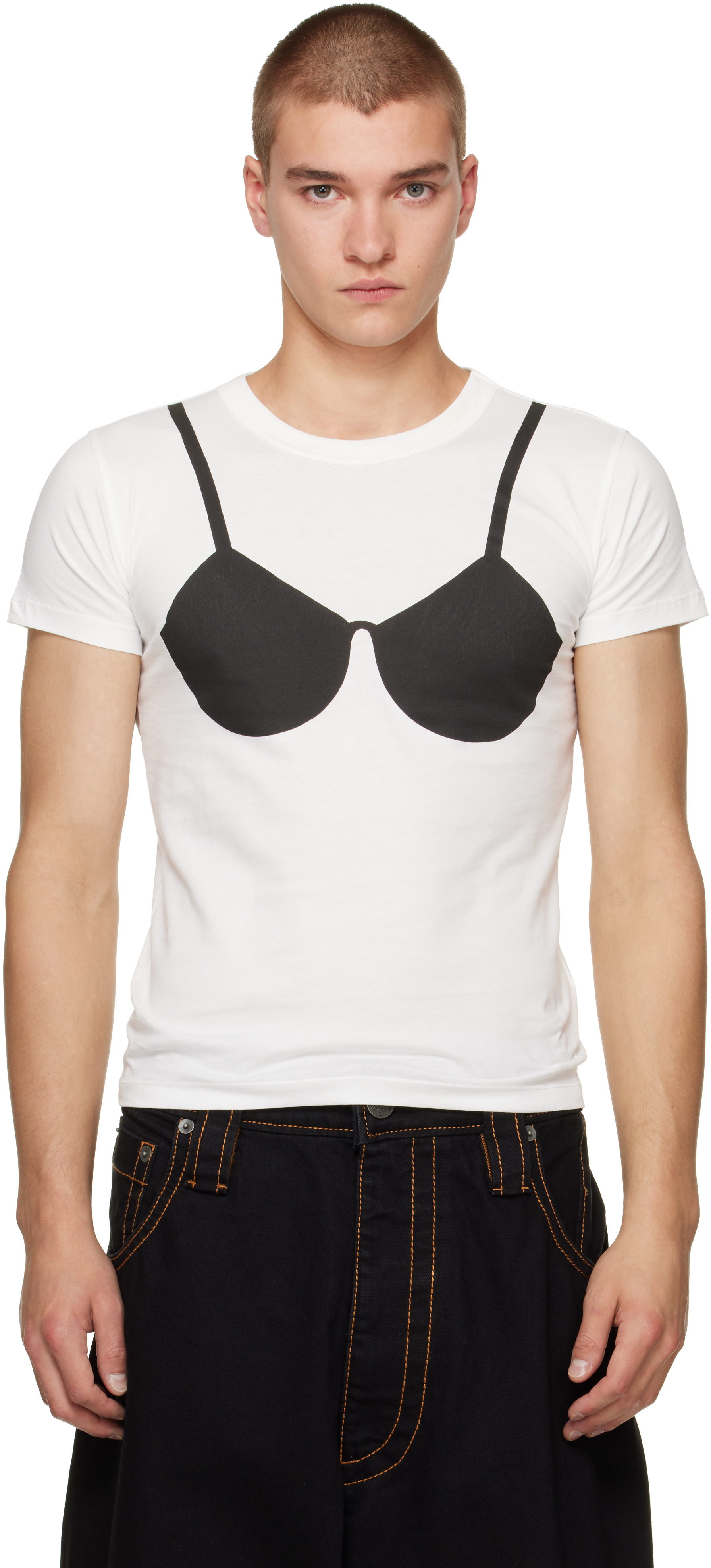 VAQUERA - White Bra T-Shirt