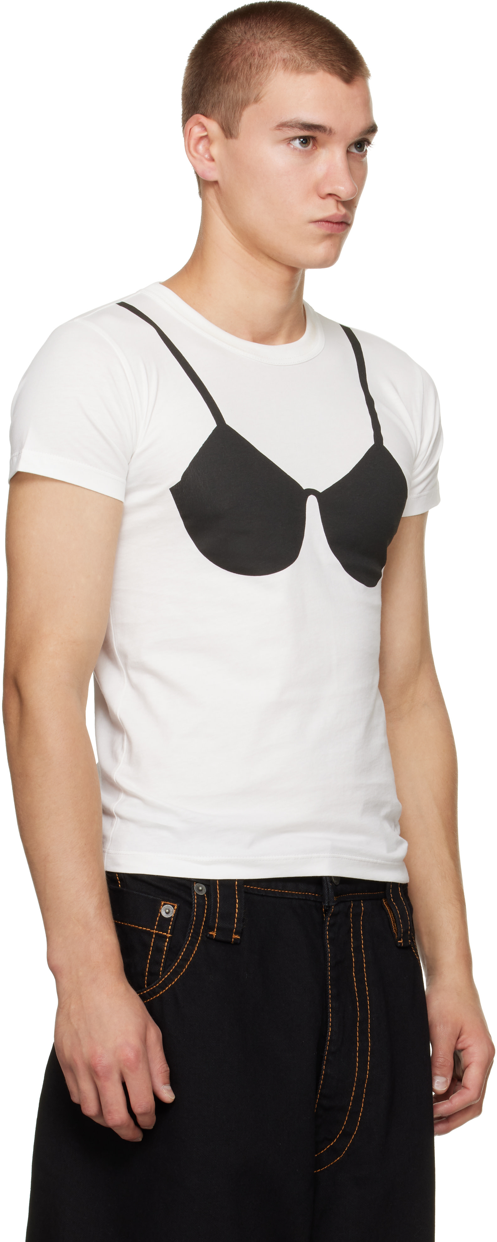 VAQUERA - White Bra T-Shirt